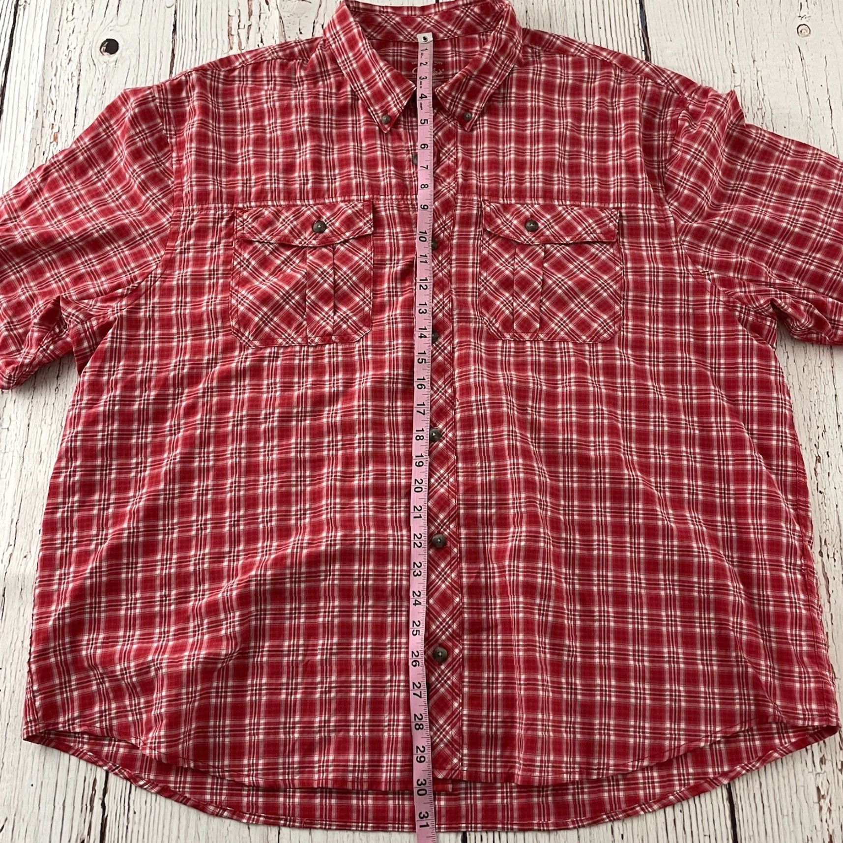 Vintage VINTAGE Cabela's Plaid Wick Advance Short Sleeve Button Front Shirt Men's 2XL Red Size US XXL / EU 58 / 5 - 4 Thumbnail