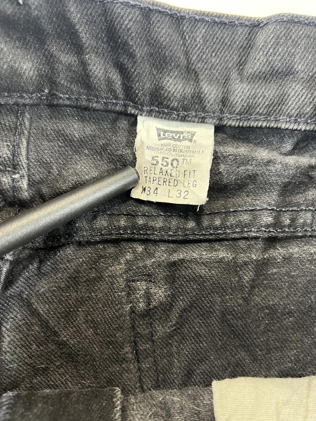 Other Vintage Levi’s 550 Black Denim Shorts 34 Size US 34 / EU 50 - 4 Thumbnail
