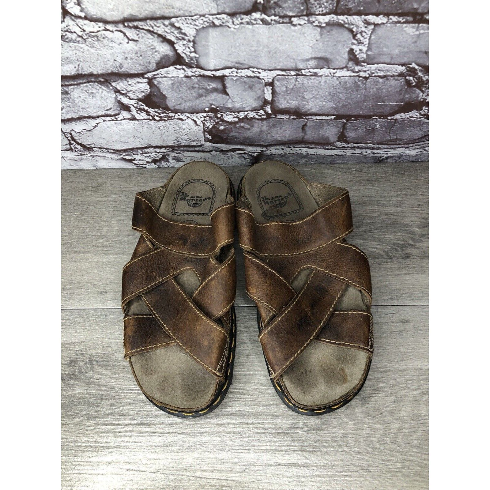 Dr. Martens Vintage 90s DR. DOC MARTENS Brown Leather Fisherman Platform Size US 10 / EU 43 - 2 Thumbnail
