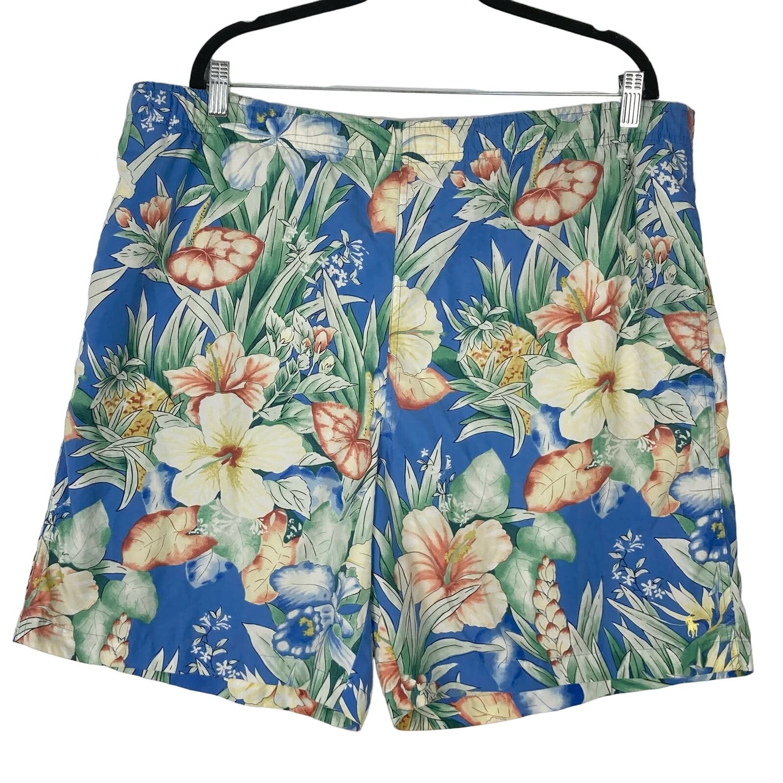 NWOT POLO SPORT RALPH LAUREN Beach Shorts XL Floral Swim