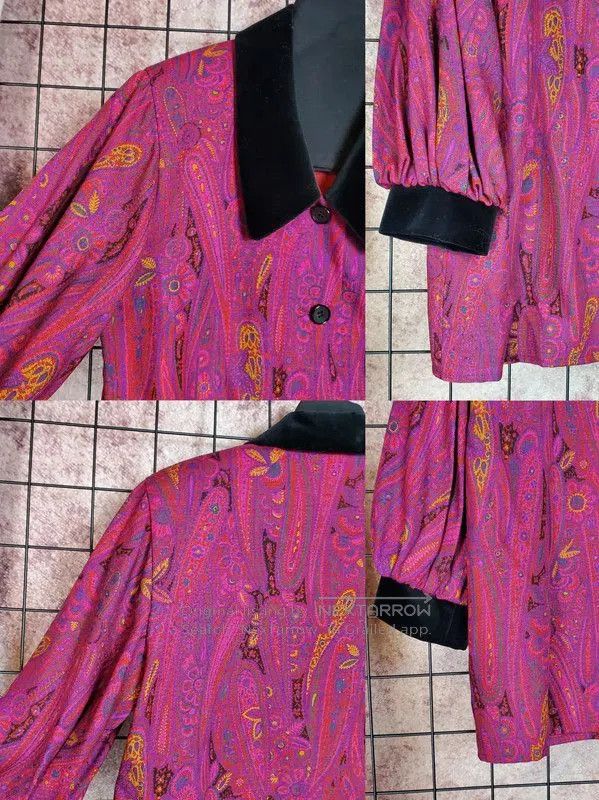 Yves Saint Laurent YSL Women's Short Sleeve Cardigan in Pink . Size S / US 4 / IT 40 - 4 Thumbnail