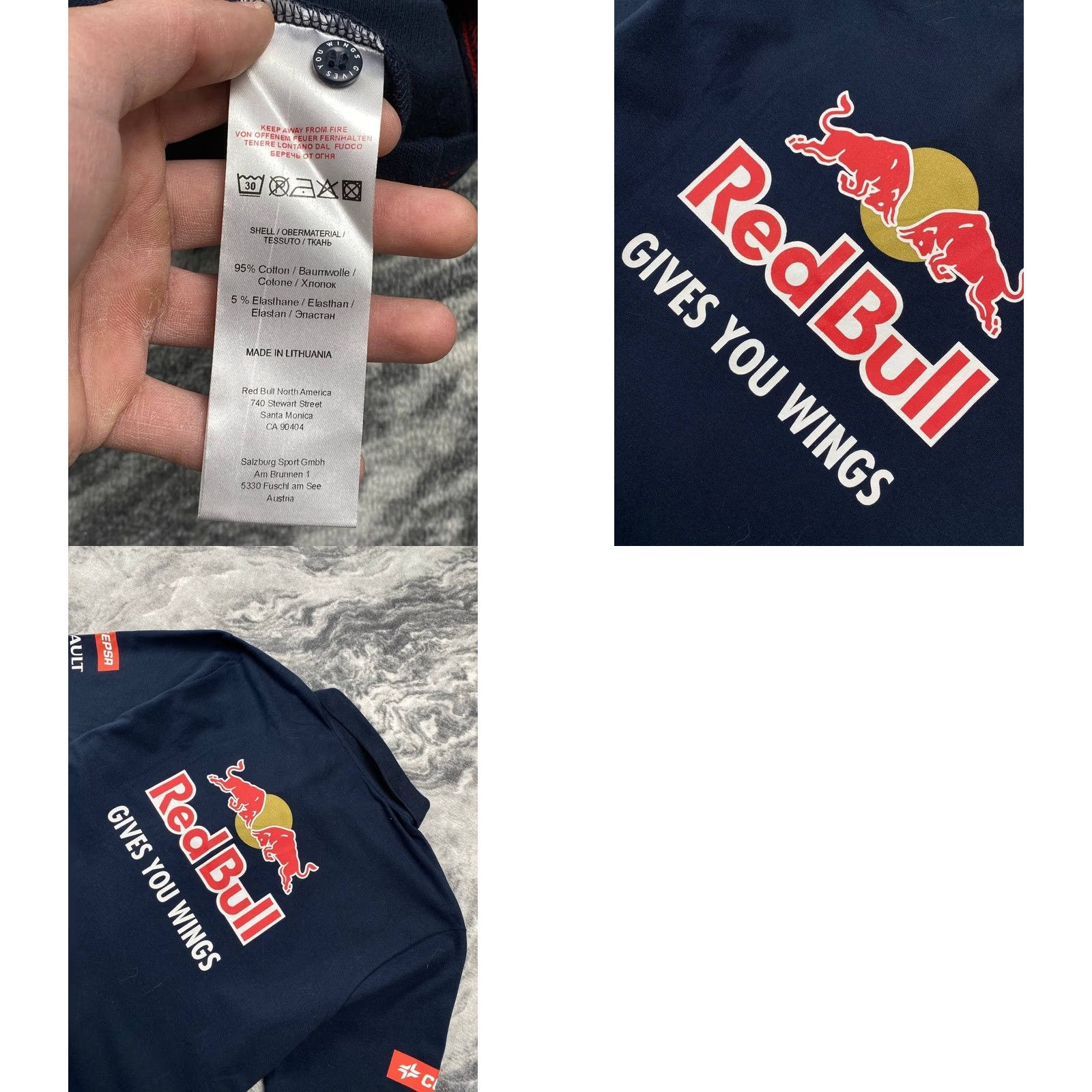 Logo 7 VINTAGE Toro Rosso Red Bull Racing Big Logo Men XL T Shirt Blue Size US XL / EU 56 / 4 - 9 Thumbnail