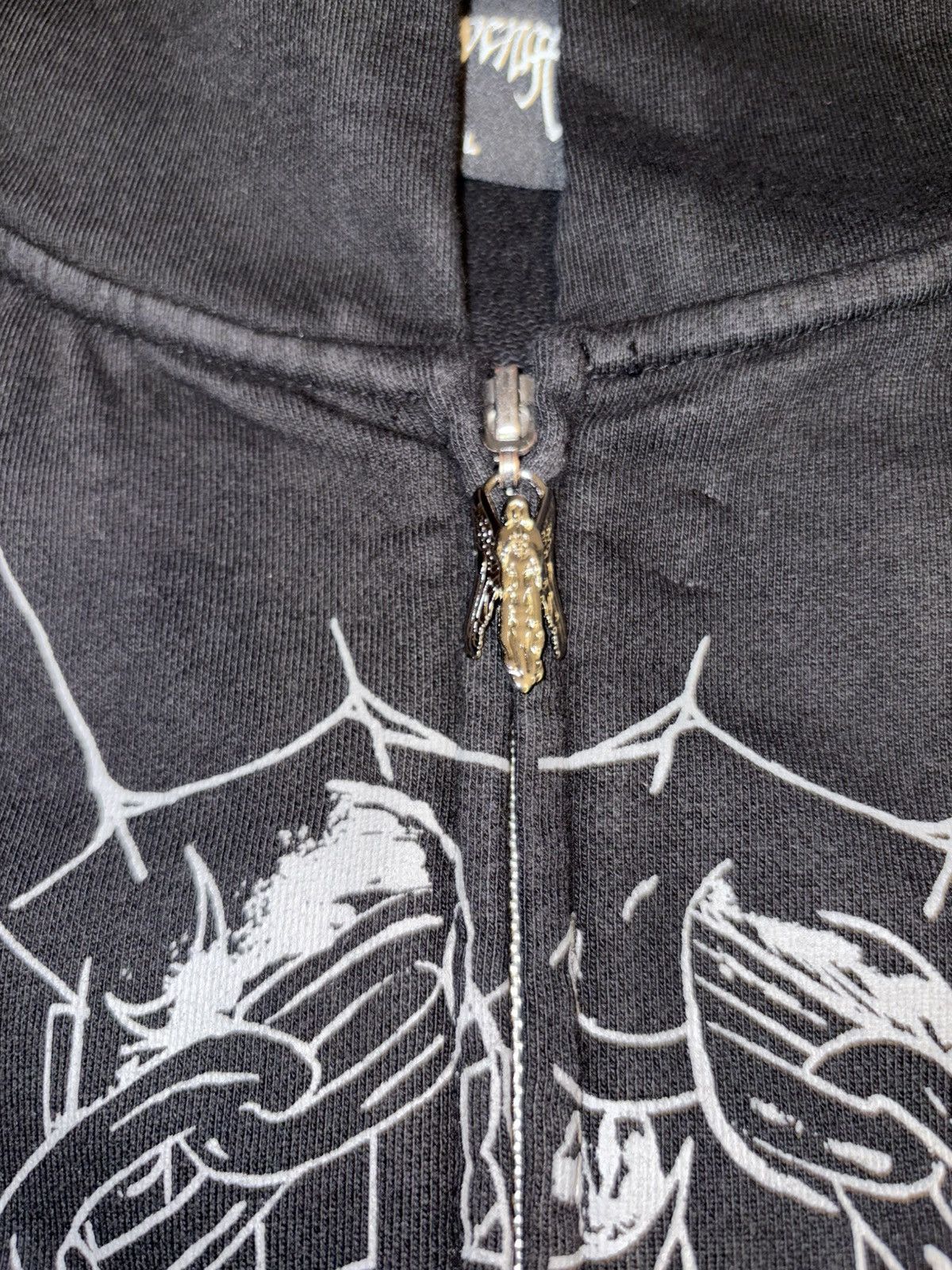 Revenge Revenge PRISON TATTOO ZIP JACKET BLACK/GREY Size US L / EU 52-54 / 3 - 14 Thumbnail
