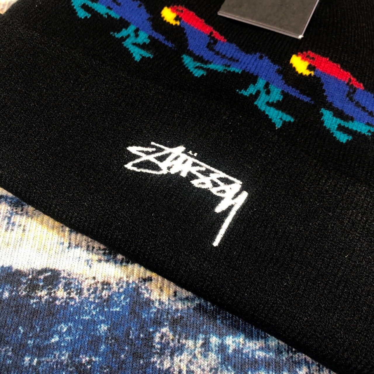 Stussy × Vintage Stussy Parrot Cuff Beanie Size ONE SIZE - 3 Thumbnail
