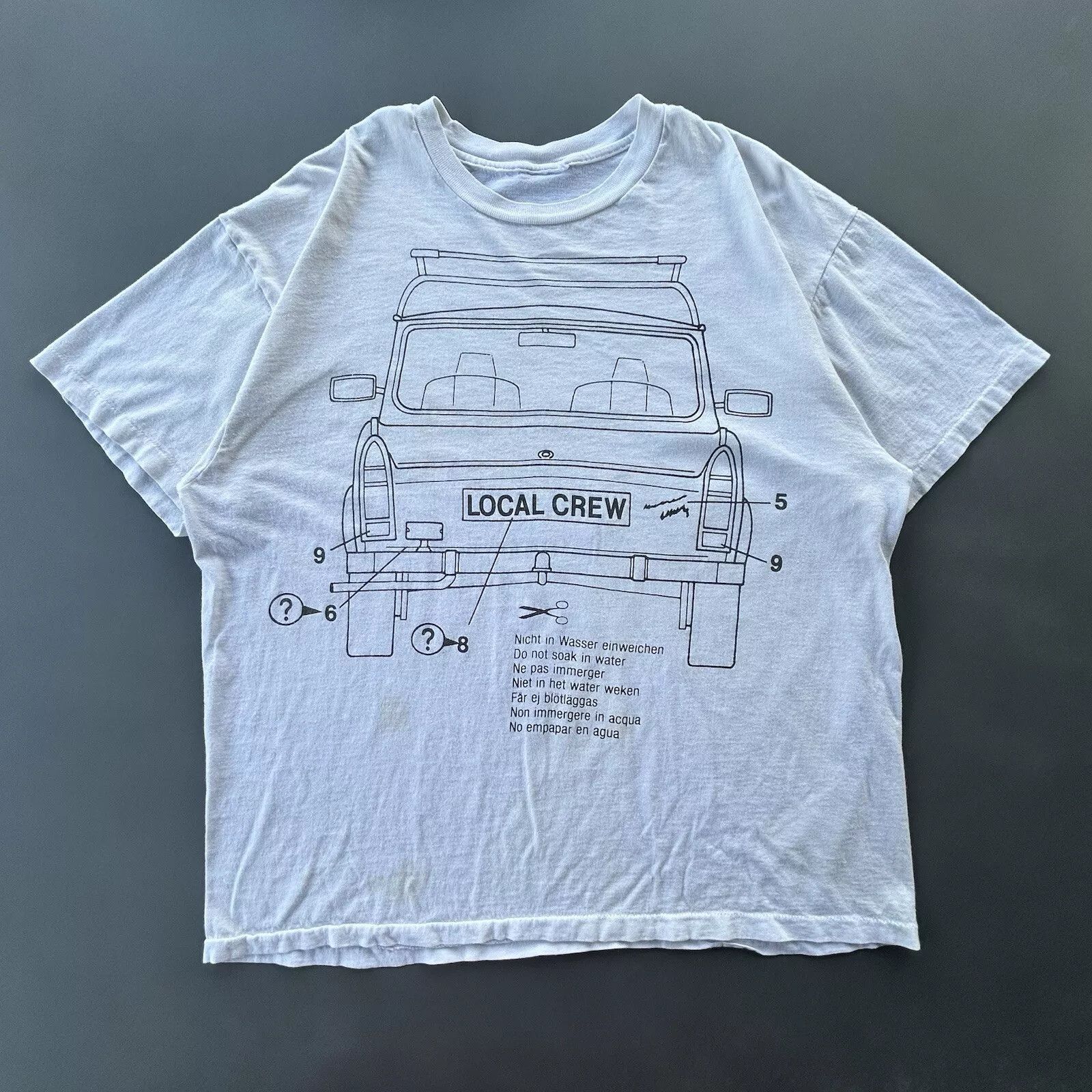 Hanes Vintage U2 Local Stage Crew T-Shirt Off Road Truck Size US XL / EU 56 / 4 - 1 Thumbnail
