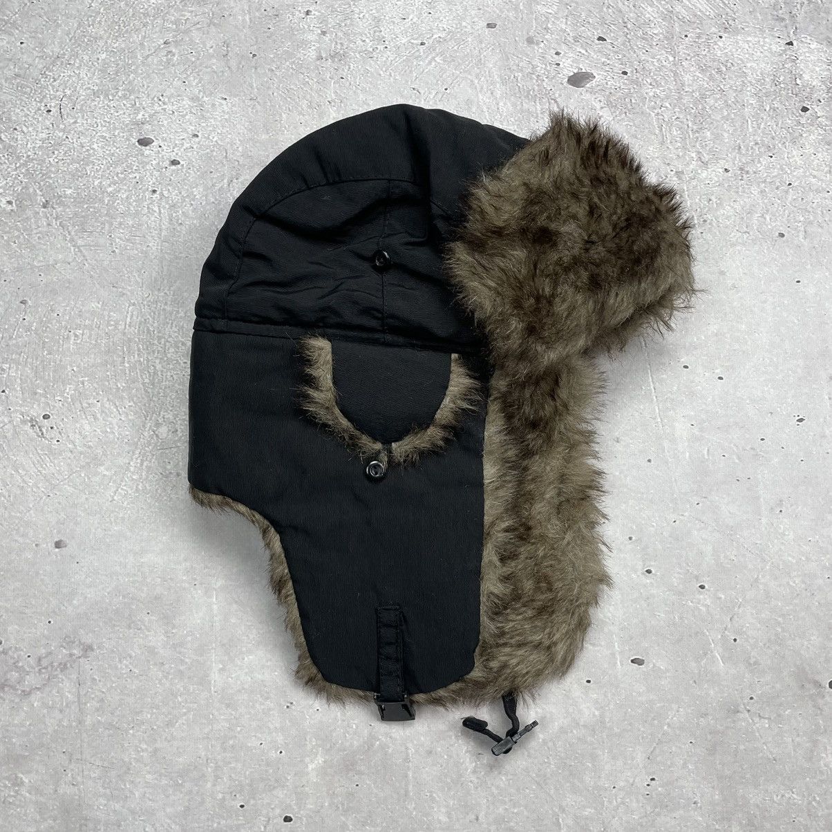 Japanese Brand × Vintage Ushanka Trapper Hat Furry Mohair Fuzzy Fur Hat Y2K Size ONE SIZE - 1 Thumbnail