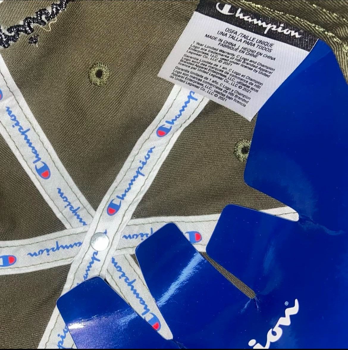 Champion Champion Military Green Cap Size ONE SIZE - 3 Thumbnail