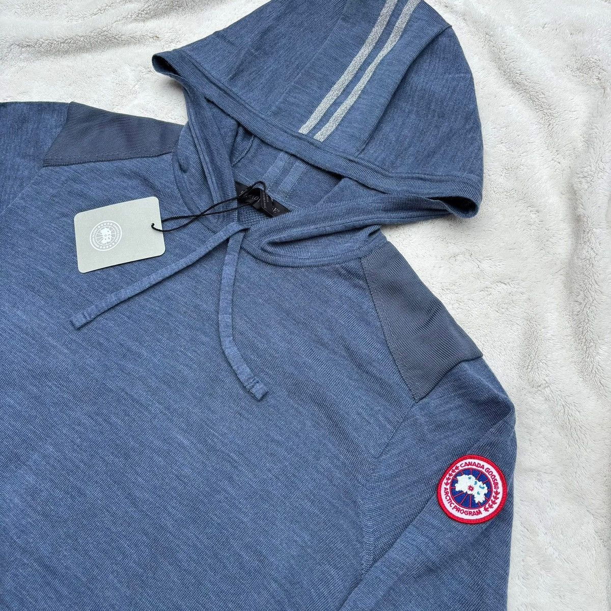 Canada Goose Canada Goose Ozone Blue Amherst Knit Hoodie Size US XL / EU 56 / 4 - 2 Thumbnail