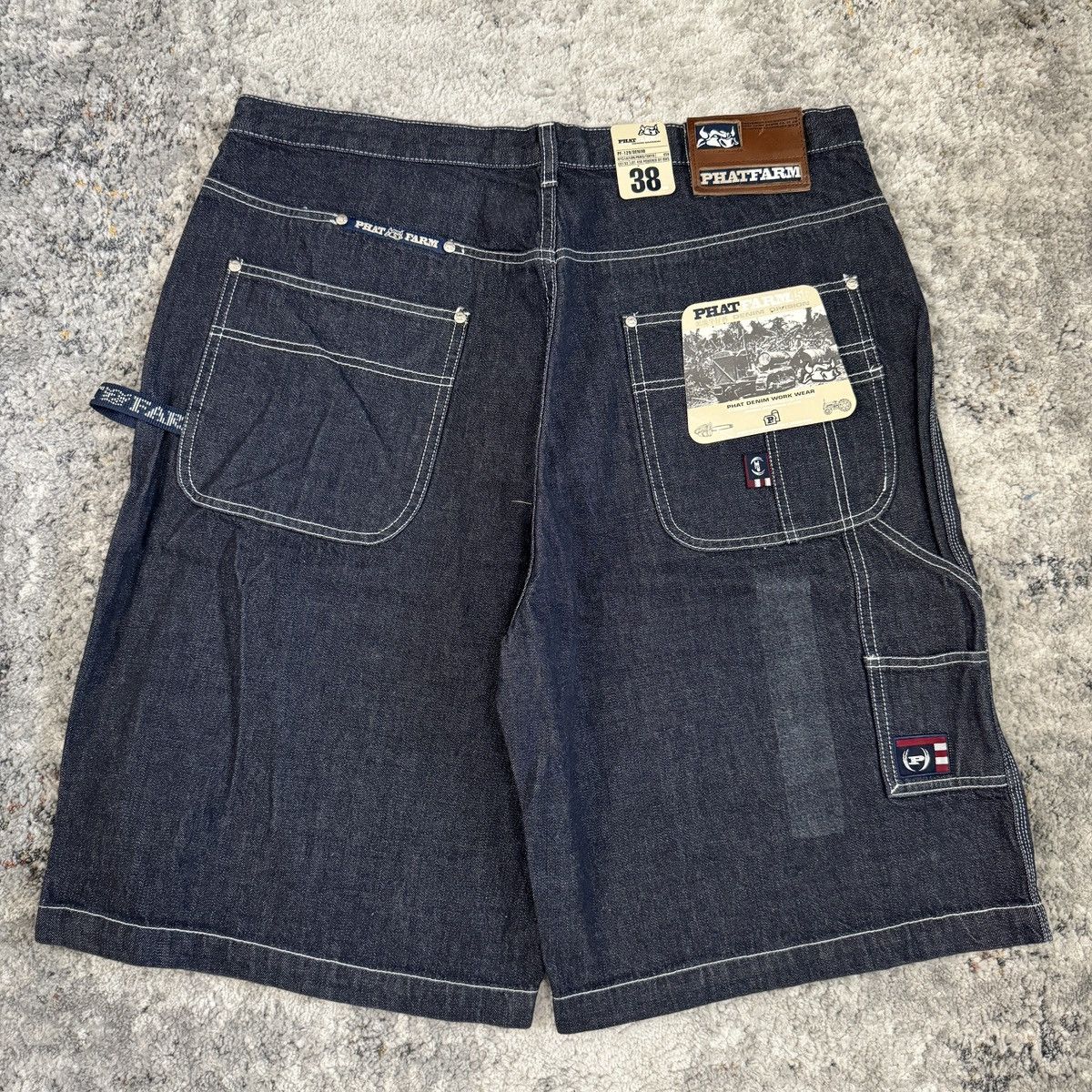 JNCO × Vintage Crazy Vintage y2k phat farm double knee baggy skater shorts Size US 38 / EU 54 - 2 Thumbnail