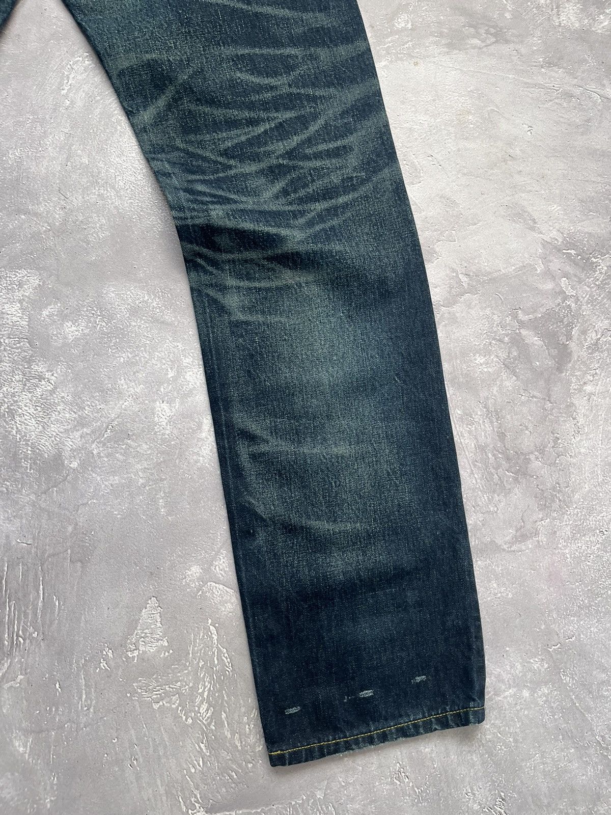 Edwin Vtg Edwin Distressed Mudwash Selvage Denim Pants Jeans 31x33 Size US 31 - 12 Thumbnail