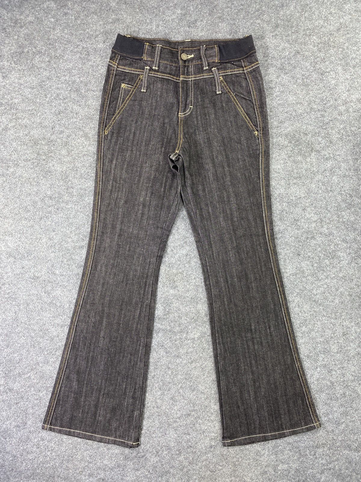 Japanese Brand × Jean Japanese Brand Bootcut Black Jeans - J1051 Size 26" / US 2 / IT 38 - 1 Thumbnail