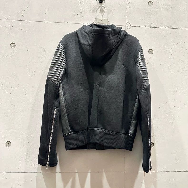 Givenchy Givenchy Black space cotton with leather hooded jacket lea Size US M / EU 48-50 / 2 - 5 Thumbnail