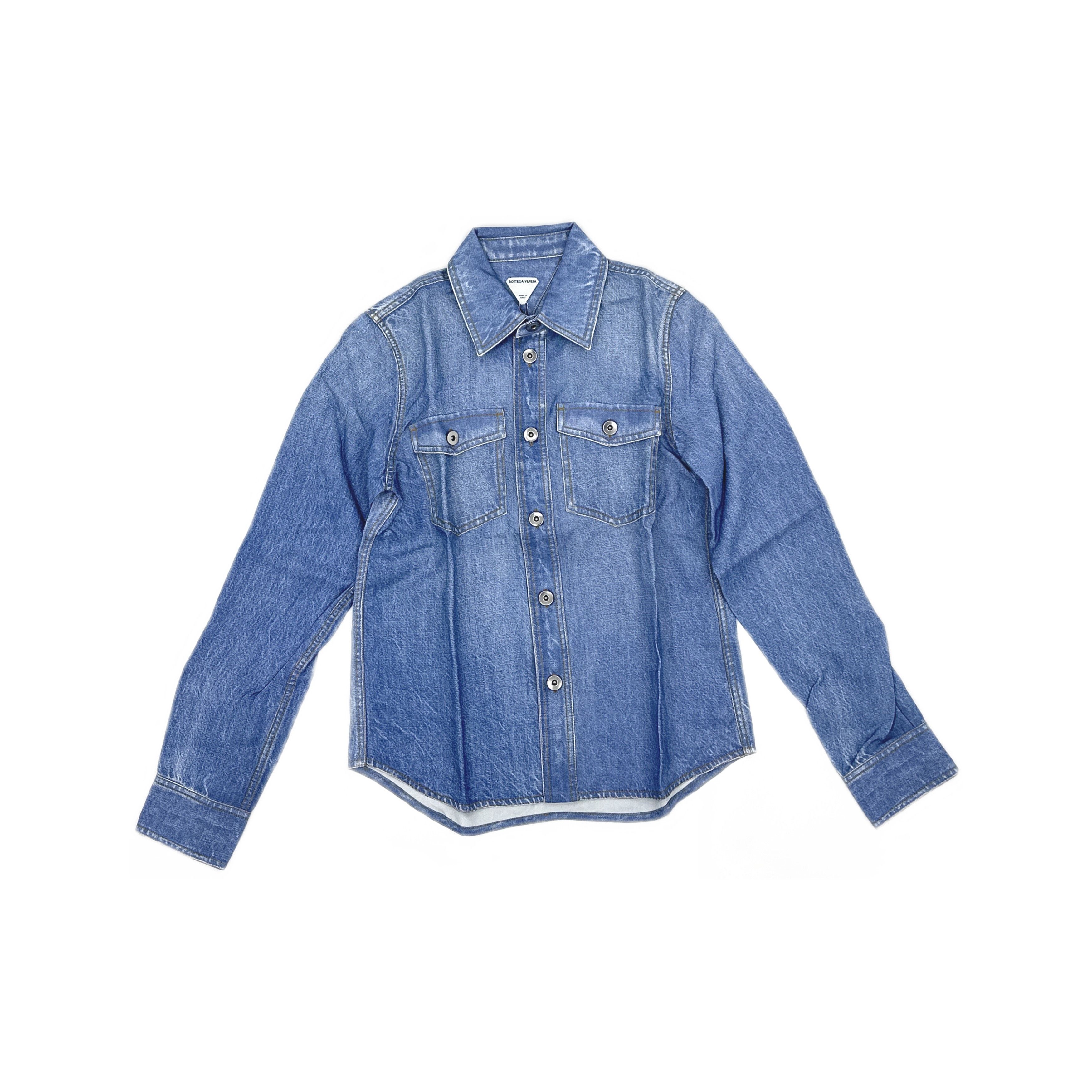 Bottega Veneta Bottega Veneta Denim Button Up Shirt Size 38 Size XS / US 0-2 / IT 36-38 - 1 Thumbnail