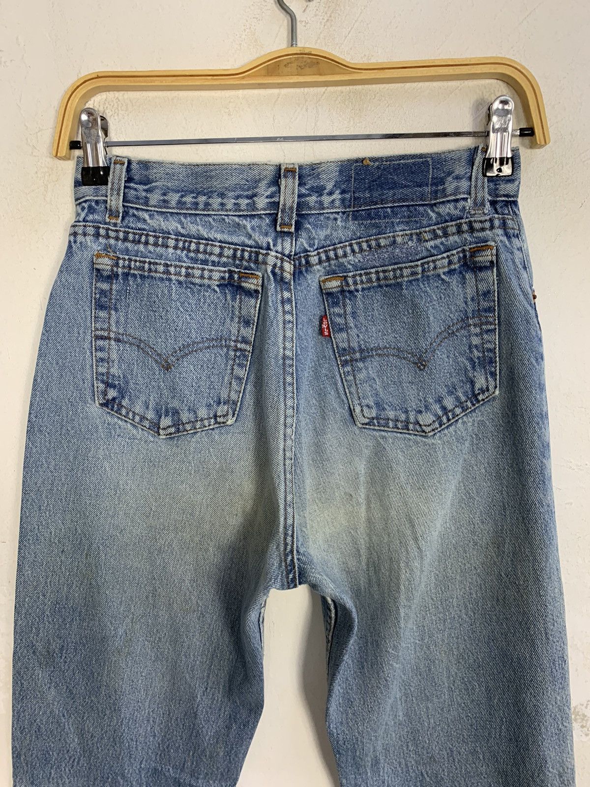 Levi's 80s 90s Levi’s Strauss 701 Indigo Denim Jeans Buttonfly Size 26" / US 2 / IT 38 - 4 Thumbnail
