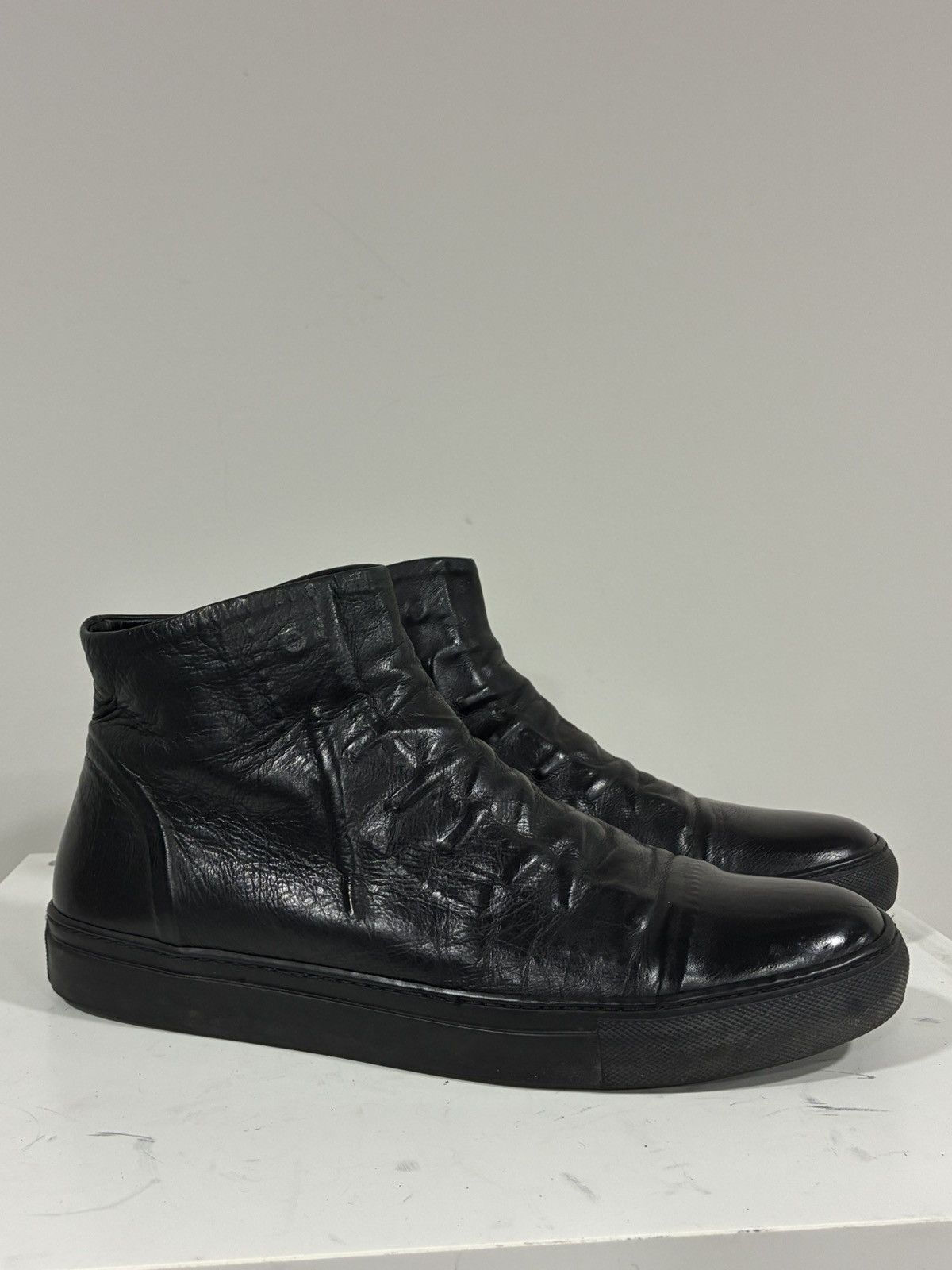 John Varvatos Reed Ghosted High Top Sneaker USA 9.5 42.5 EU Size US 9.5 / EU 42-43 - 3 Thumbnail