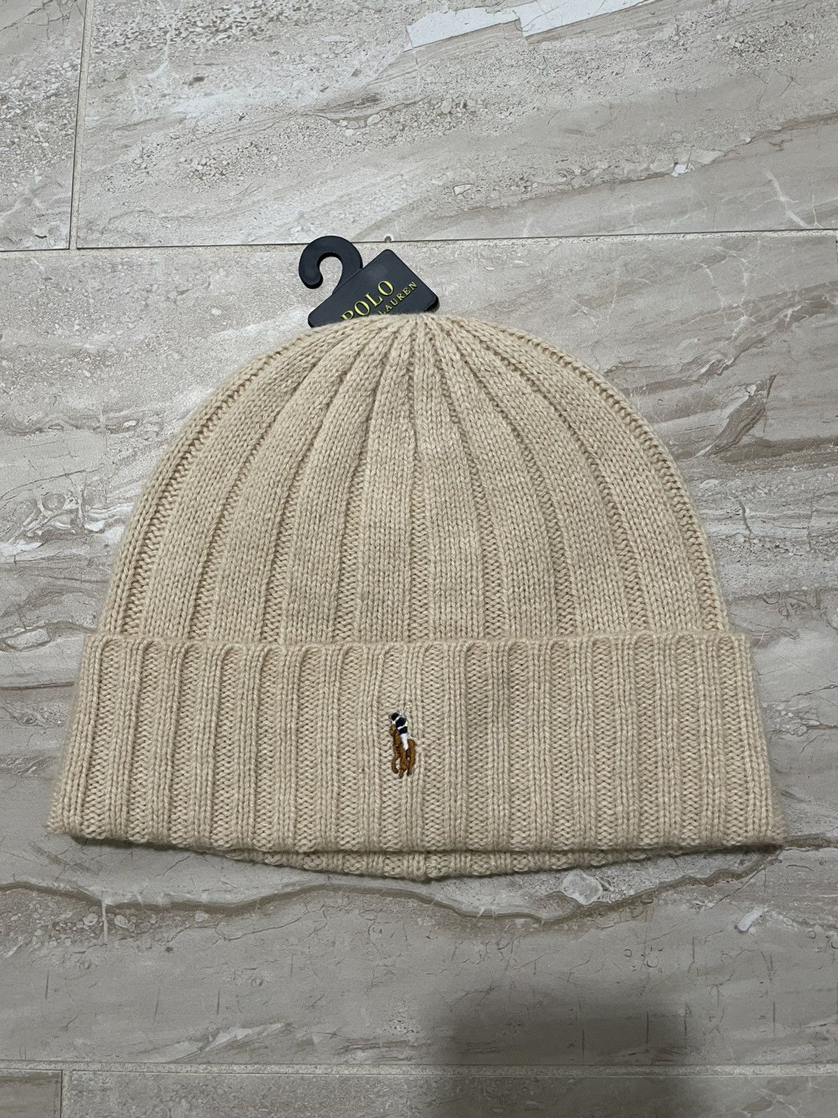 Polo Ralph Lauren Polo Ralph Lauren Ribbed Wool Beanie Size ONE SIZE - 1 Thumbnail