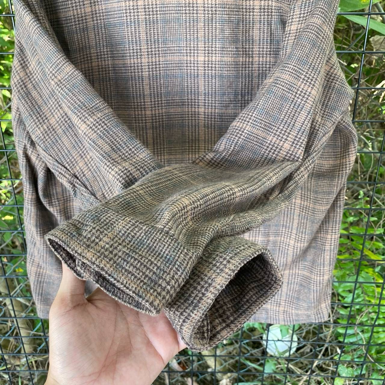 Global Work × Japanese Brand Vintage Global Work Checkered Button Up Jacket Size US L / EU 52-54 / 3 - 8 Thumbnail
