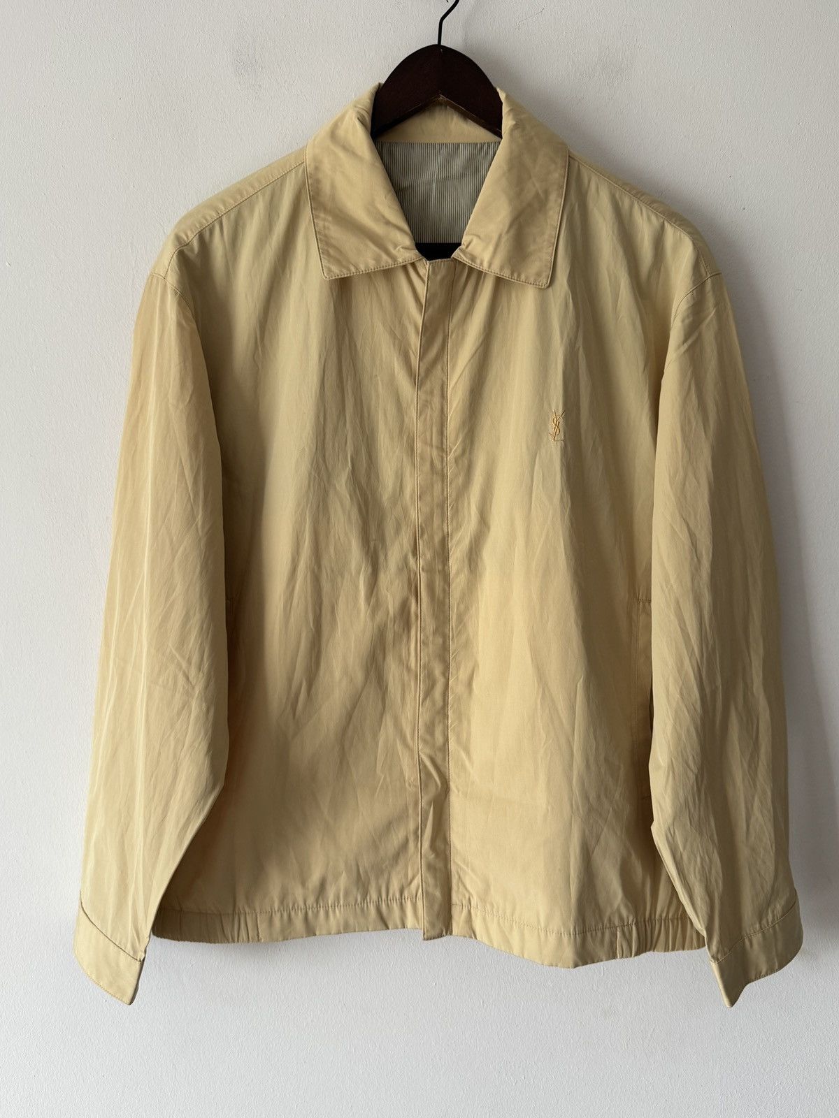 🔥🔥 90s Vintage Yves Saint Laurent Beige Light Jacket