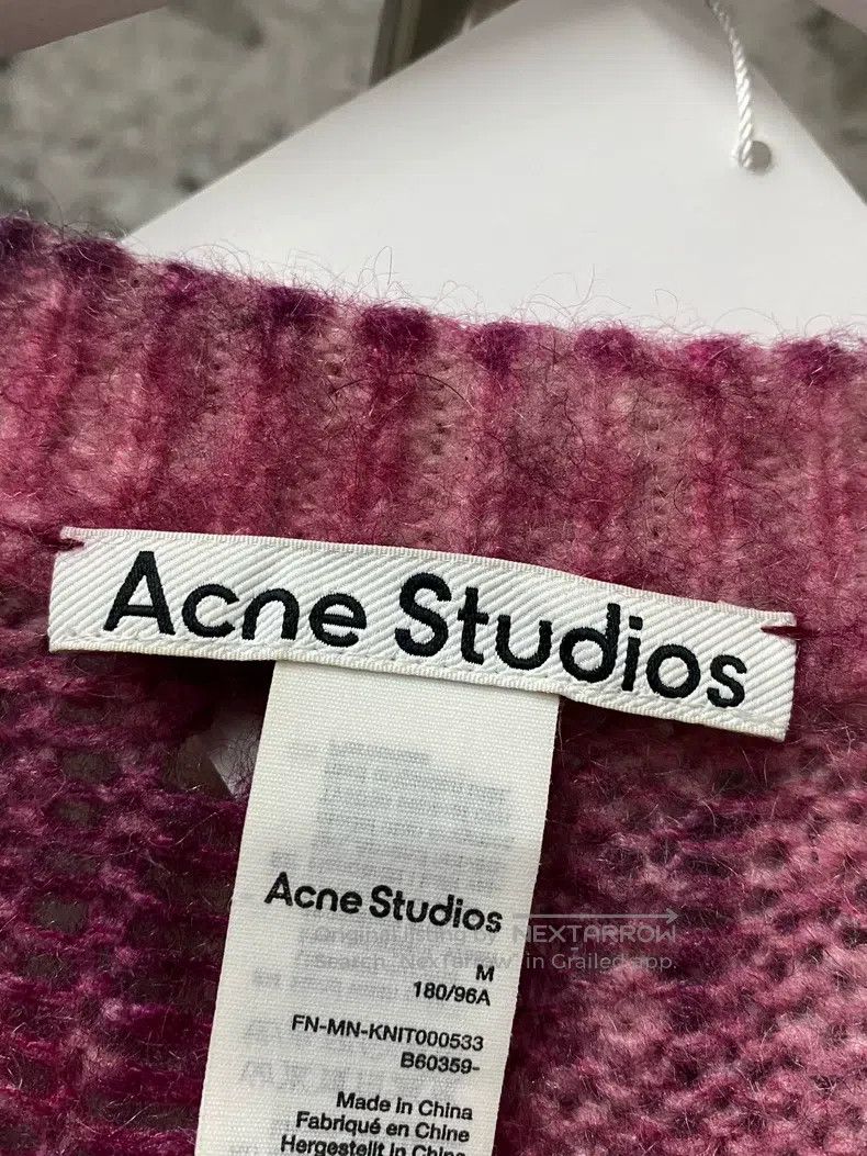 Acne Studios Acne Studios Purple Tie-Dye Destroyed Sweater Size US M / EU 48-50 / 2 - 6 Thumbnail
