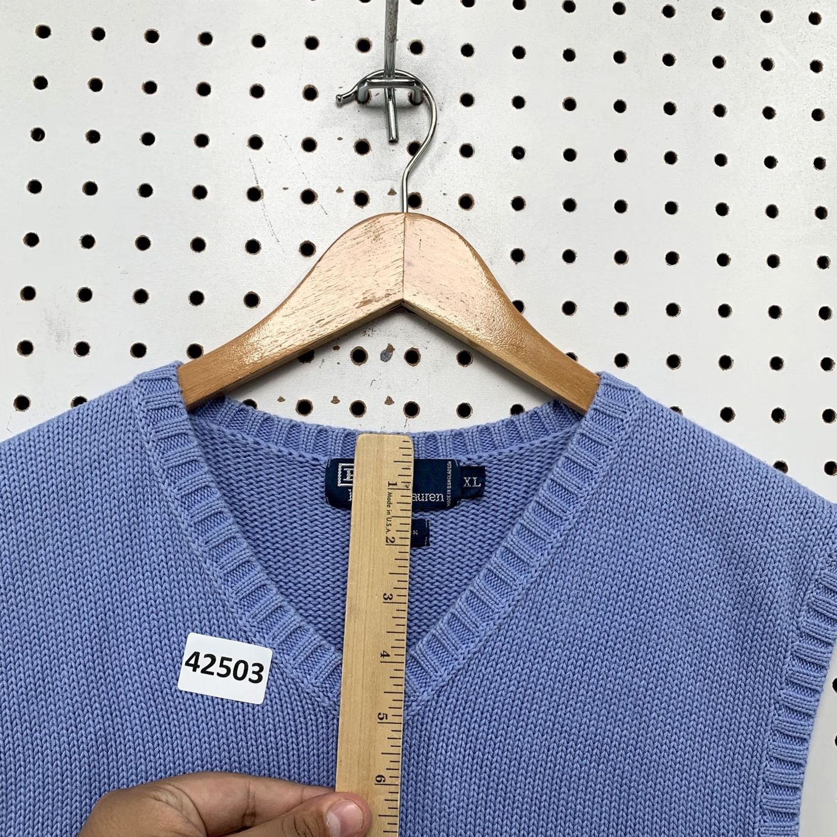 Polo Ralph Lauren Polo by Ralph Lauren Vest Sweater XL Blue Sleeveless V Neck Mens Size US L / EU 52-54 / 3 - 5 Thumbnail