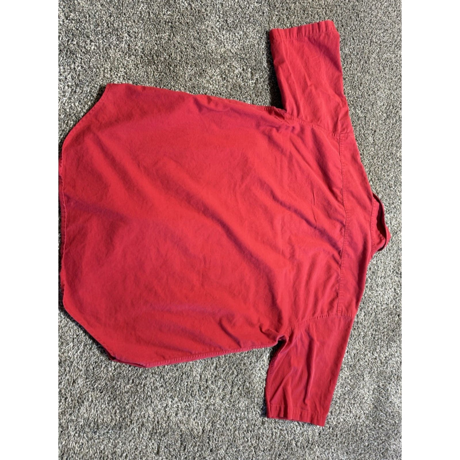 Vintage VINTAGE Woolrich Mens Shirt Button Down XL X-Large Red Solid Short Sleeve Size US XL / EU 56 / 4 - 7 Thumbnail