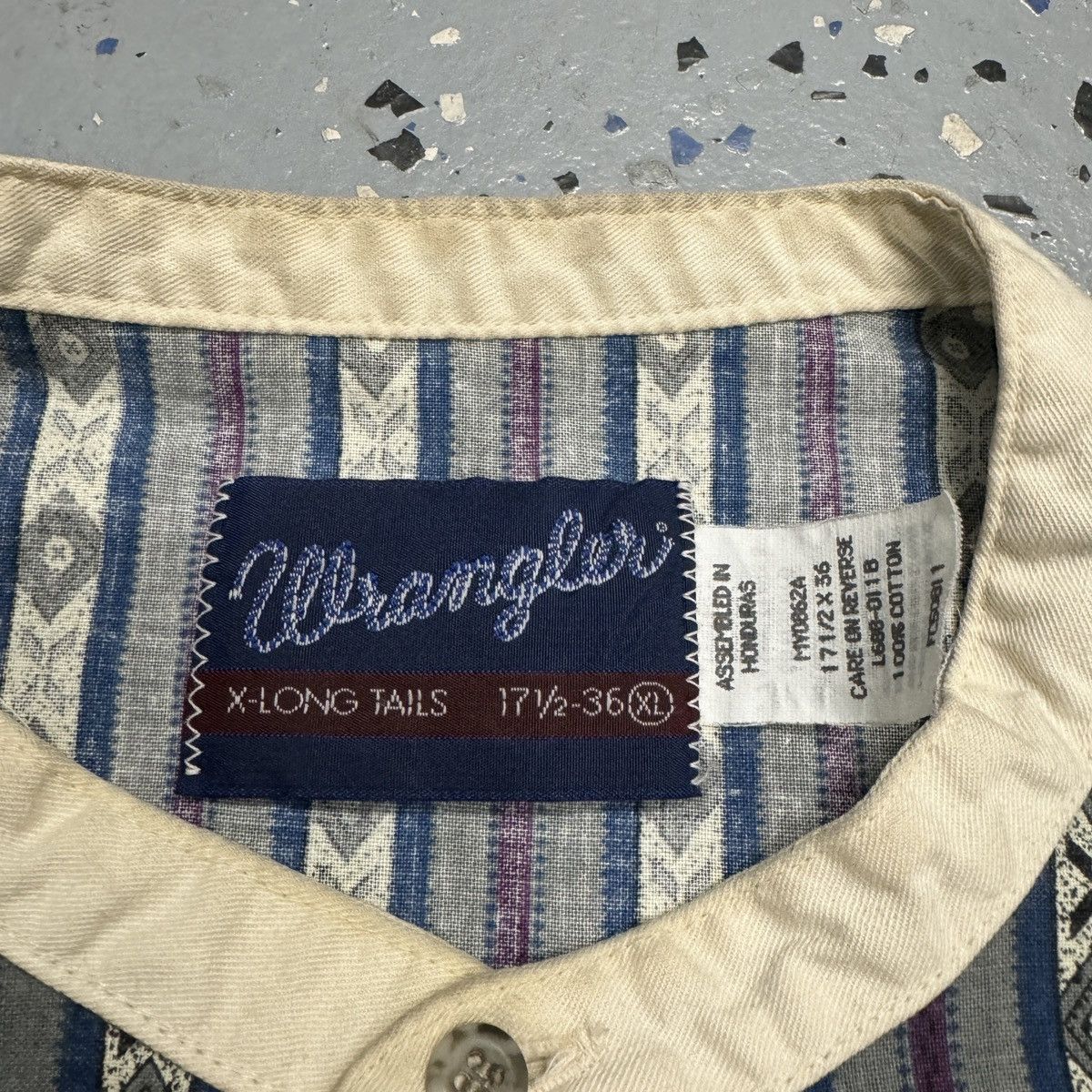 Vintage × Wrangler Vintage Wrangler X-Long Button Western Shirt Size US XL / EU 56 / 4 - 6 Thumbnail