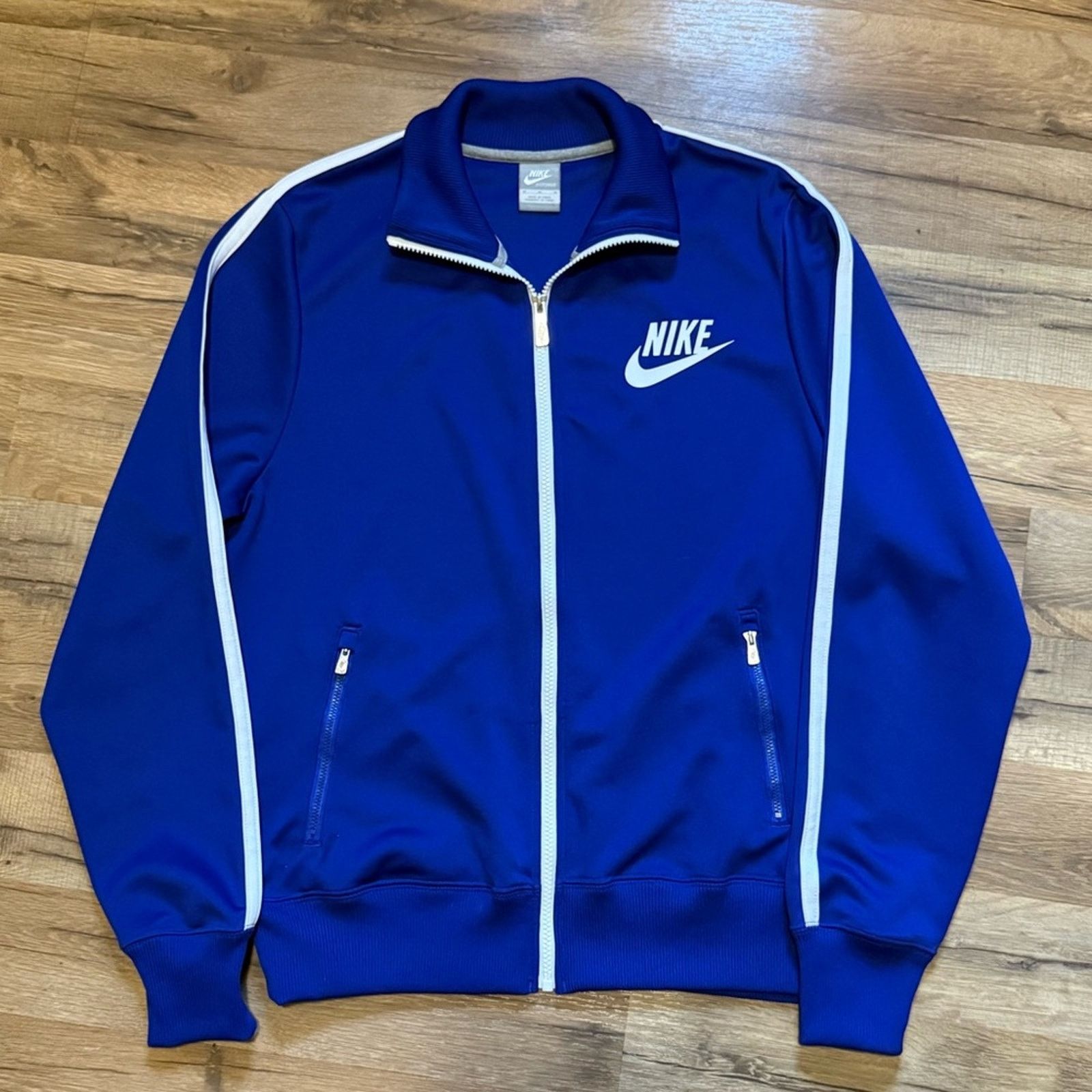 Nike Y2K Nike Zip Up Sweatpants Matching Set Sweatsuit Royal Blue Size US M / EU 48-50 / 2 - 6 Thumbnail