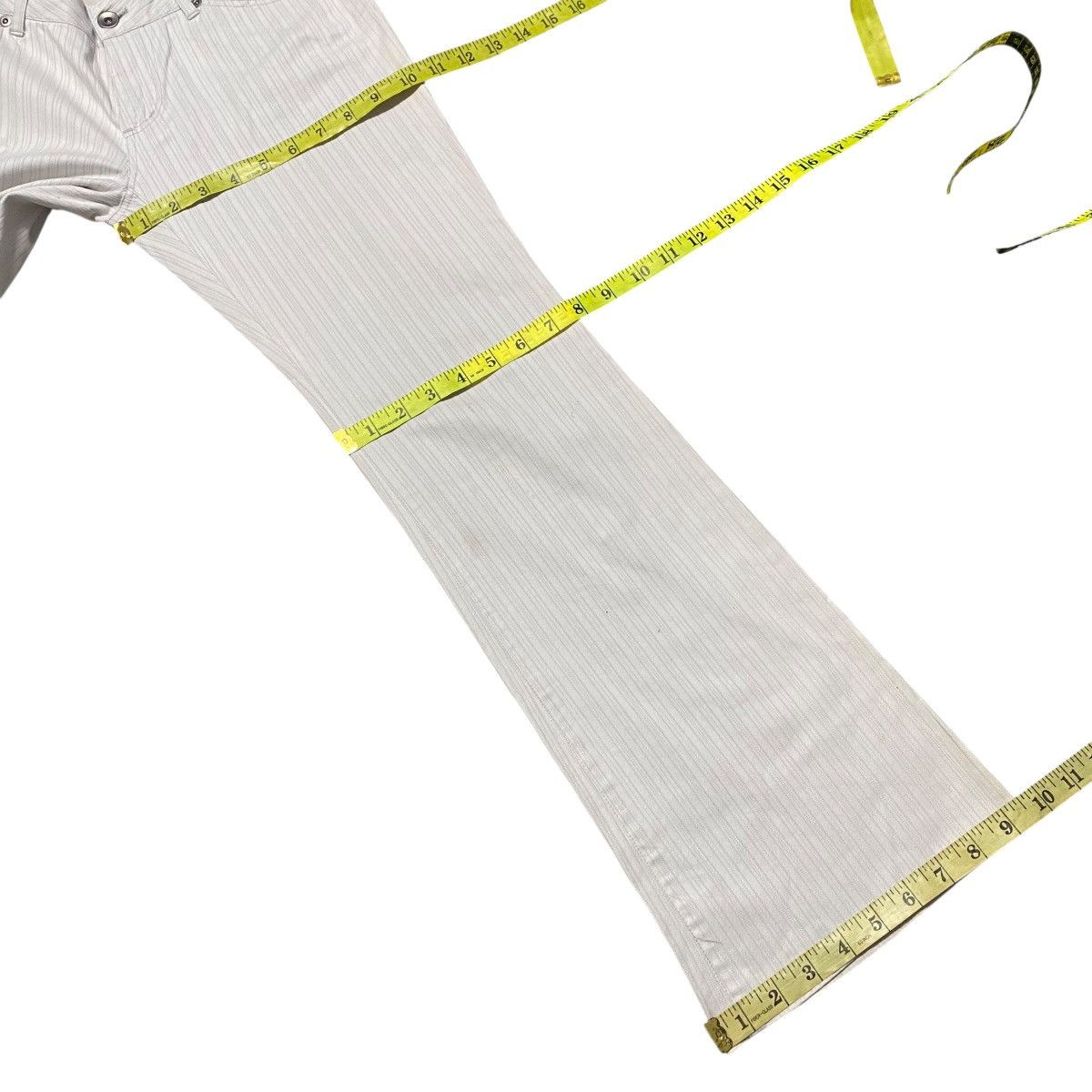 Japanese Brand Tornado mart Striped Flare Jeans Size 26" / US 2 / IT 38 - 18 Thumbnail