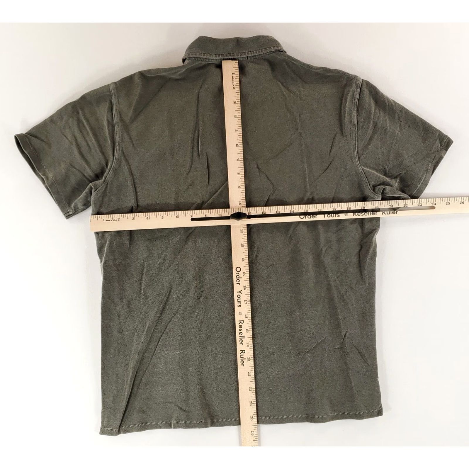 Buck Mason Buck Mason Polo Shirt Pique Short Sleeve Made USA Gray Mens M Size US M / EU 48-50 / 2 - 6 Thumbnail