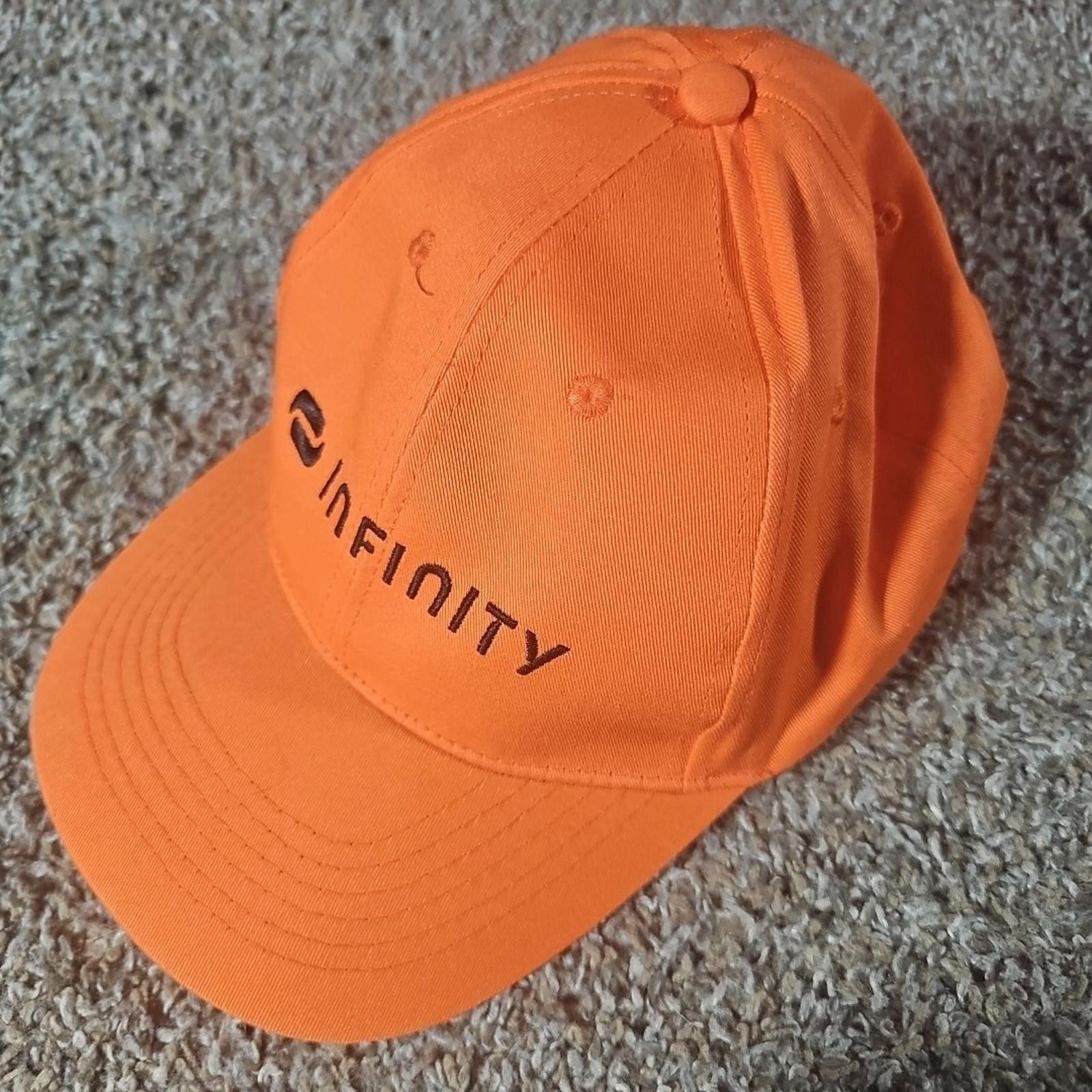 Infinite Archives Infinity Orange Adjustable Cap Hat Size ONE SIZE - 2 Thumbnail