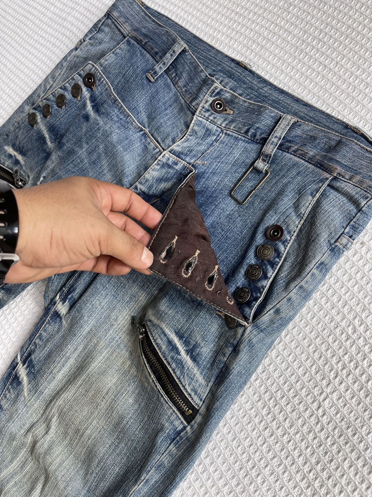 Hysteric Glamour LastDrop🔥Rare🔥PPFM Seditionaries Punk Design LightWash Denim Size US 34 / EU 50 - 8 Thumbnail