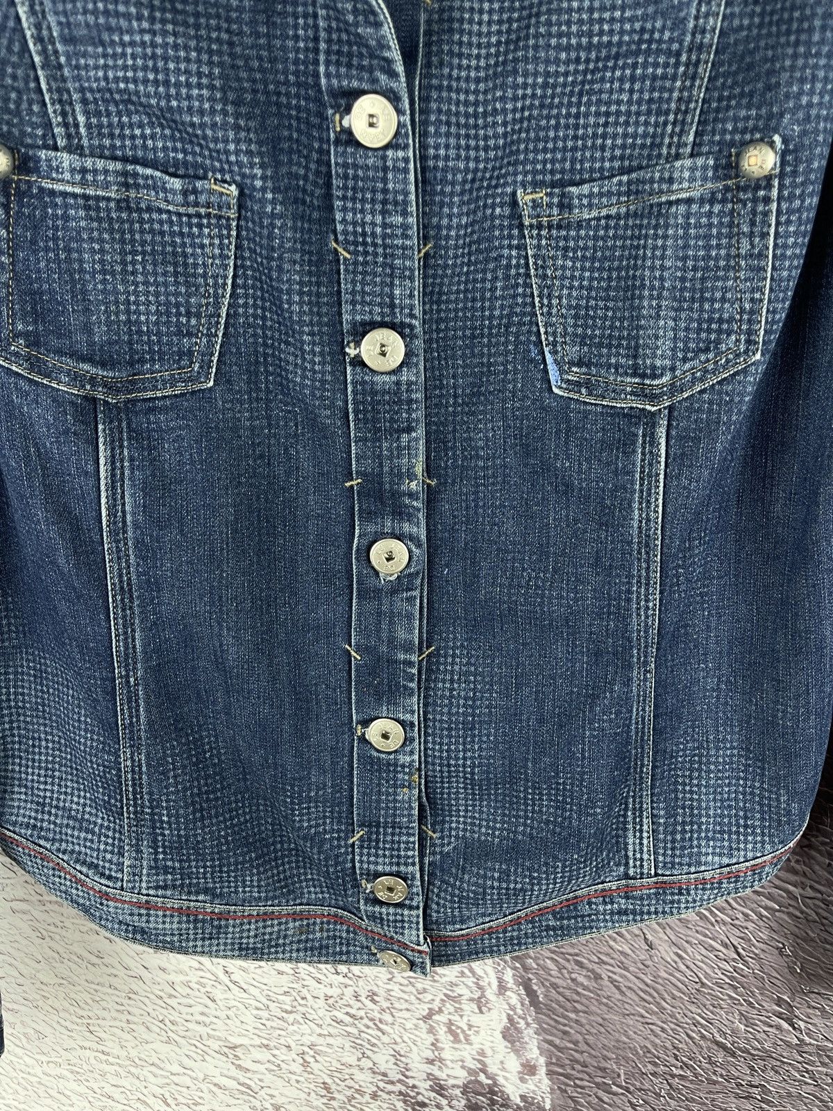 Marithe + Francois Girbaud Le Jean De Marithe Francois Girbaud denim jean blazer jacket Size S / US 4 / IT 40 - 10 Thumbnail