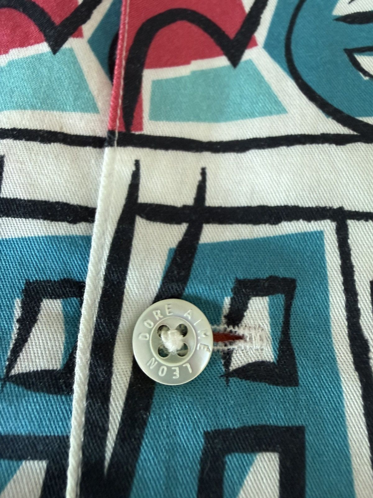 Aime Leon Dore Aime Leon Dore Crayon Print Button Down- MED Size US M / EU 48-50 / 2 - 2 Thumbnail