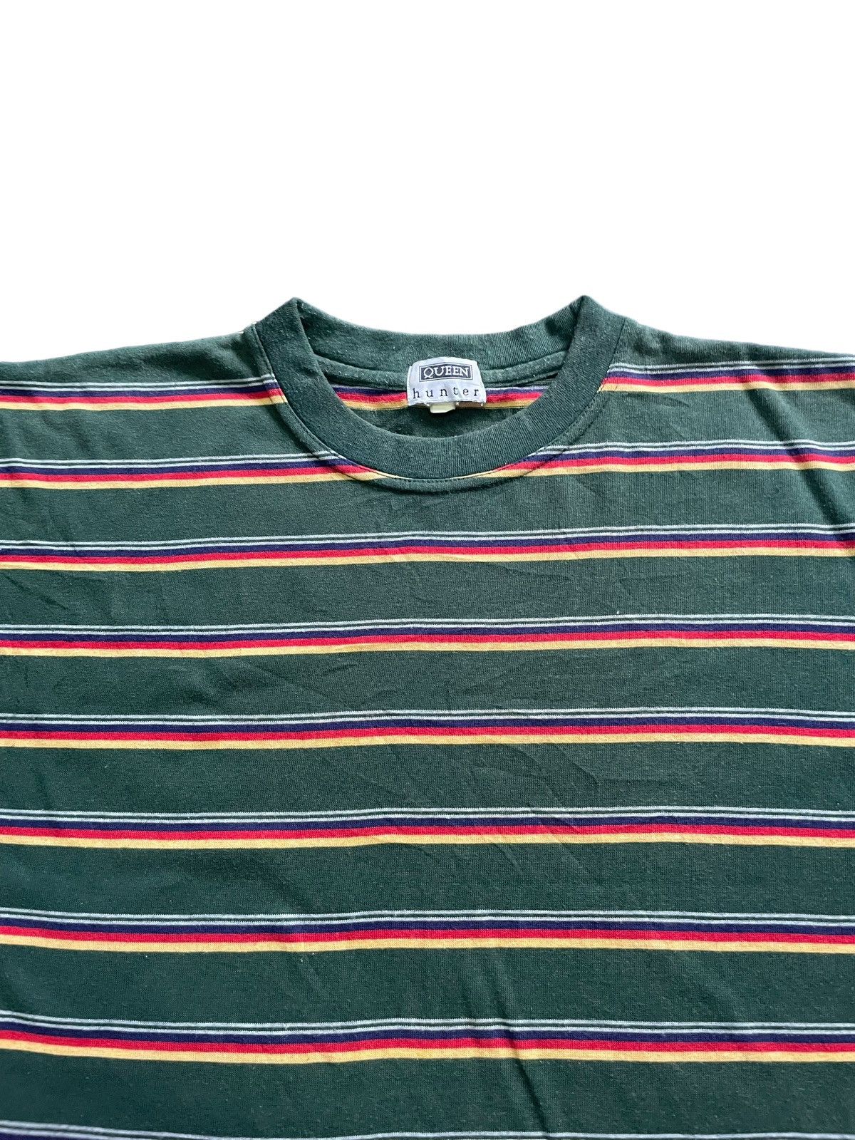 Japanese Brand Queen Hunter Stripes Tshirt Size US L / EU 52-54 / 3 - 3 Thumbnail