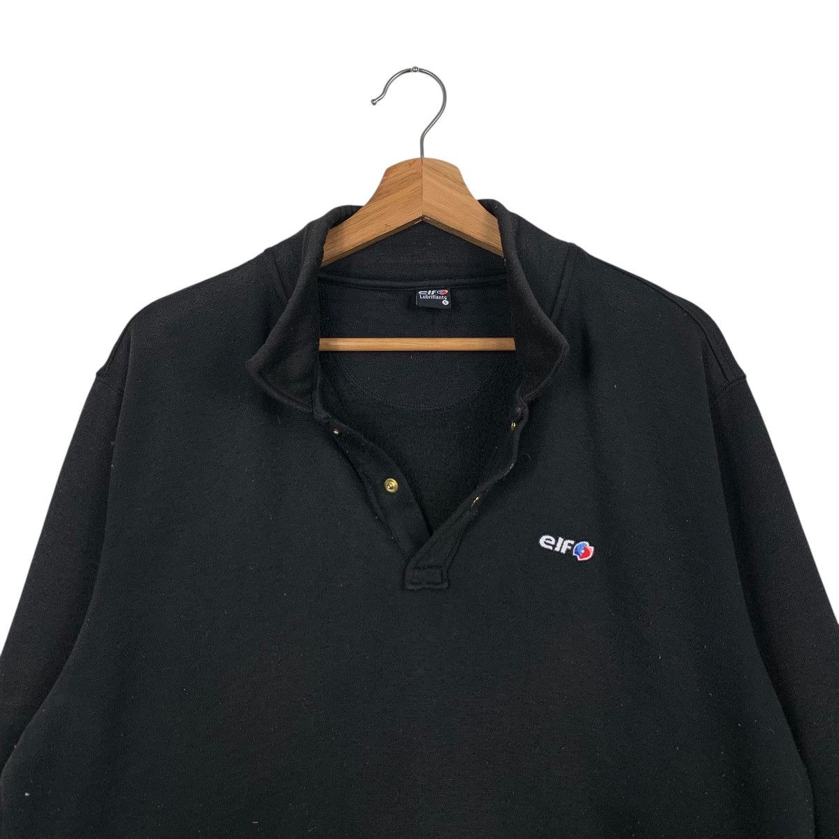 Japanese Brand Vintage ELF Lubrifiants Motorsport Polo Sweatshirt #1686-C75 Size US L / EU 52-54 / 3 - 10 Thumbnail