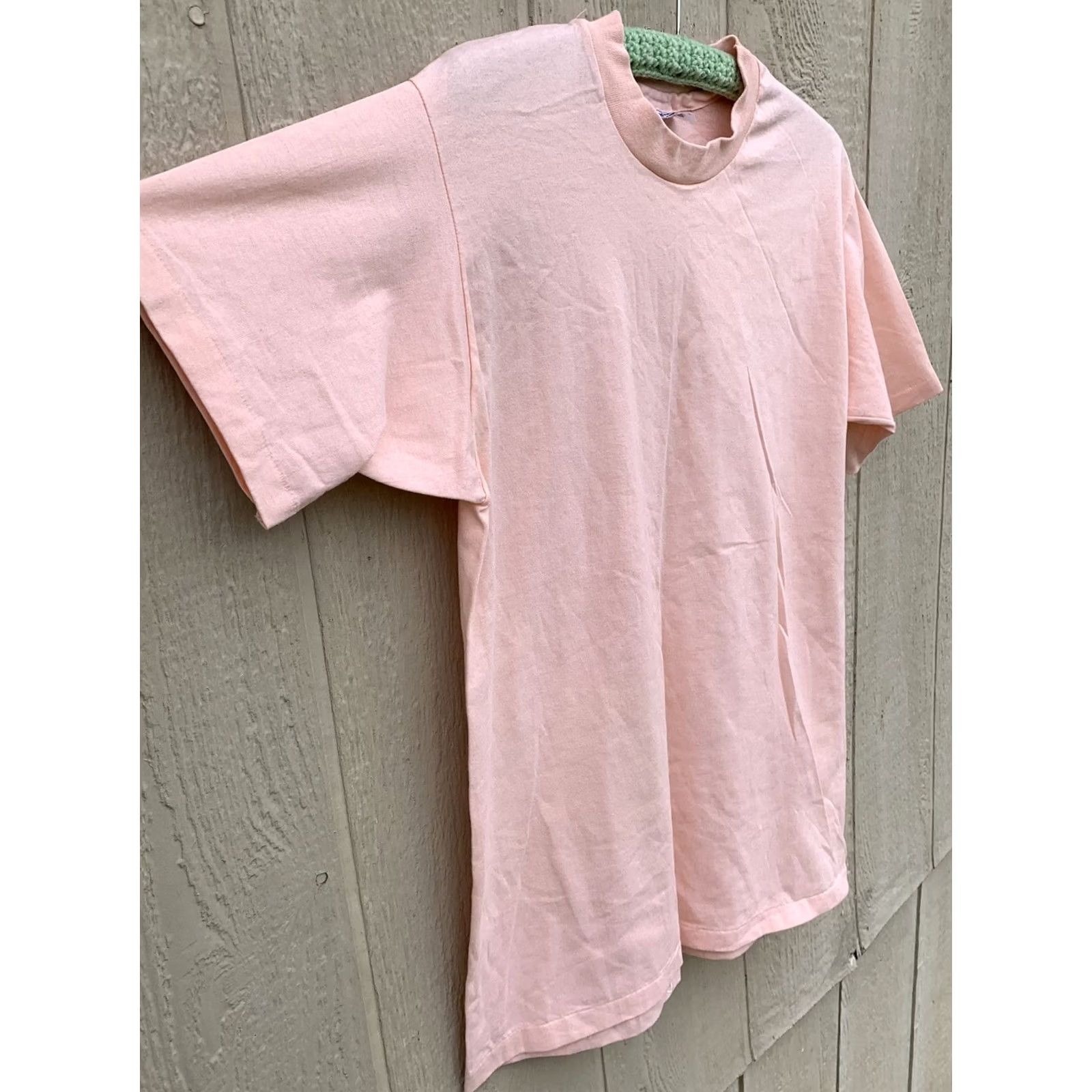 Hanes VINTAGE Hanes Fifty Fifty T-Shirt Men Regular L Pastel Solid 1980s USA Single Stitch Size US L / EU 52-54 / 3 - 4 Thumbnail