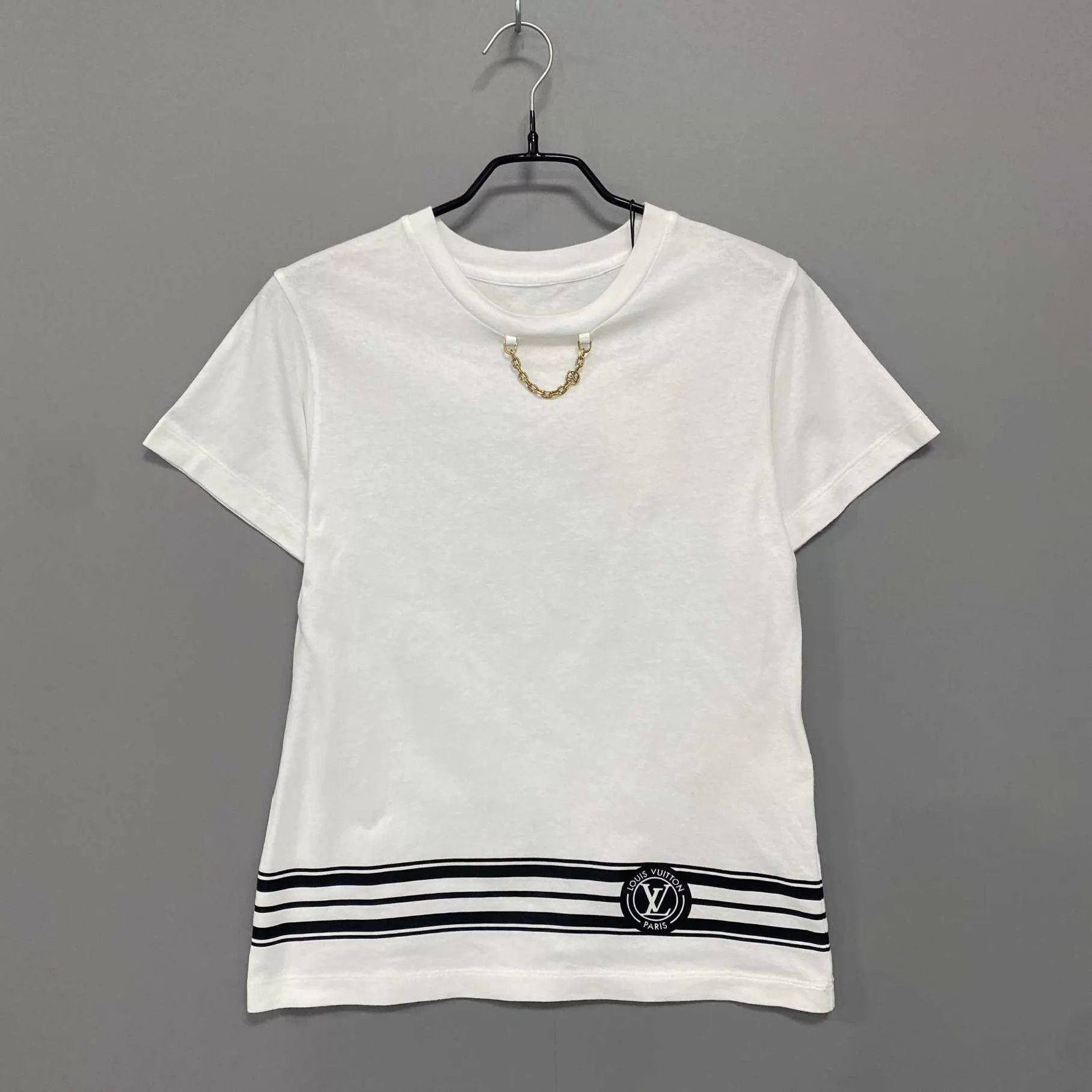 Louis Vuitton LV Slim Chain Detail Short Sleeve Shirt Size ONE SIZE - 1 Thumbnail