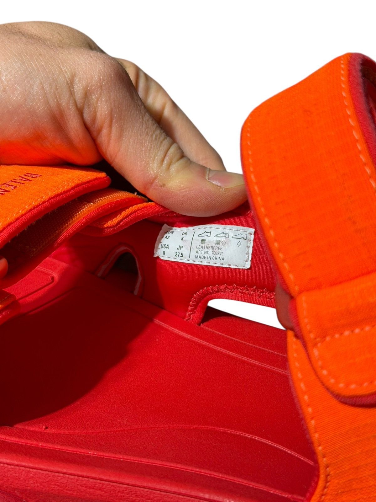 Balenciaga Tourist Orange Red Strapped Sandals Size US 9 / EU 42 - 5 Thumbnail