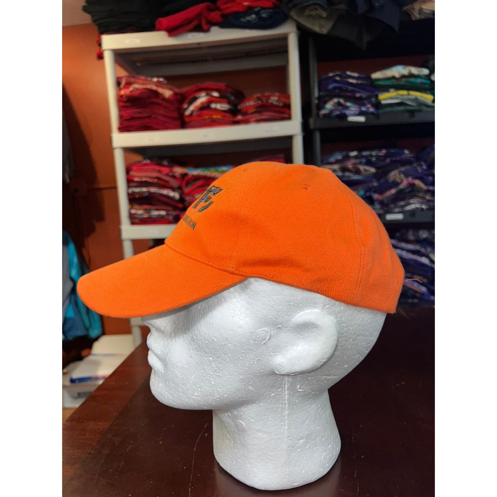Vintage PPF Hat Plastic Pipe Fabrication Orange Camo Cap Headwear Size ONE SIZE - 3 Thumbnail