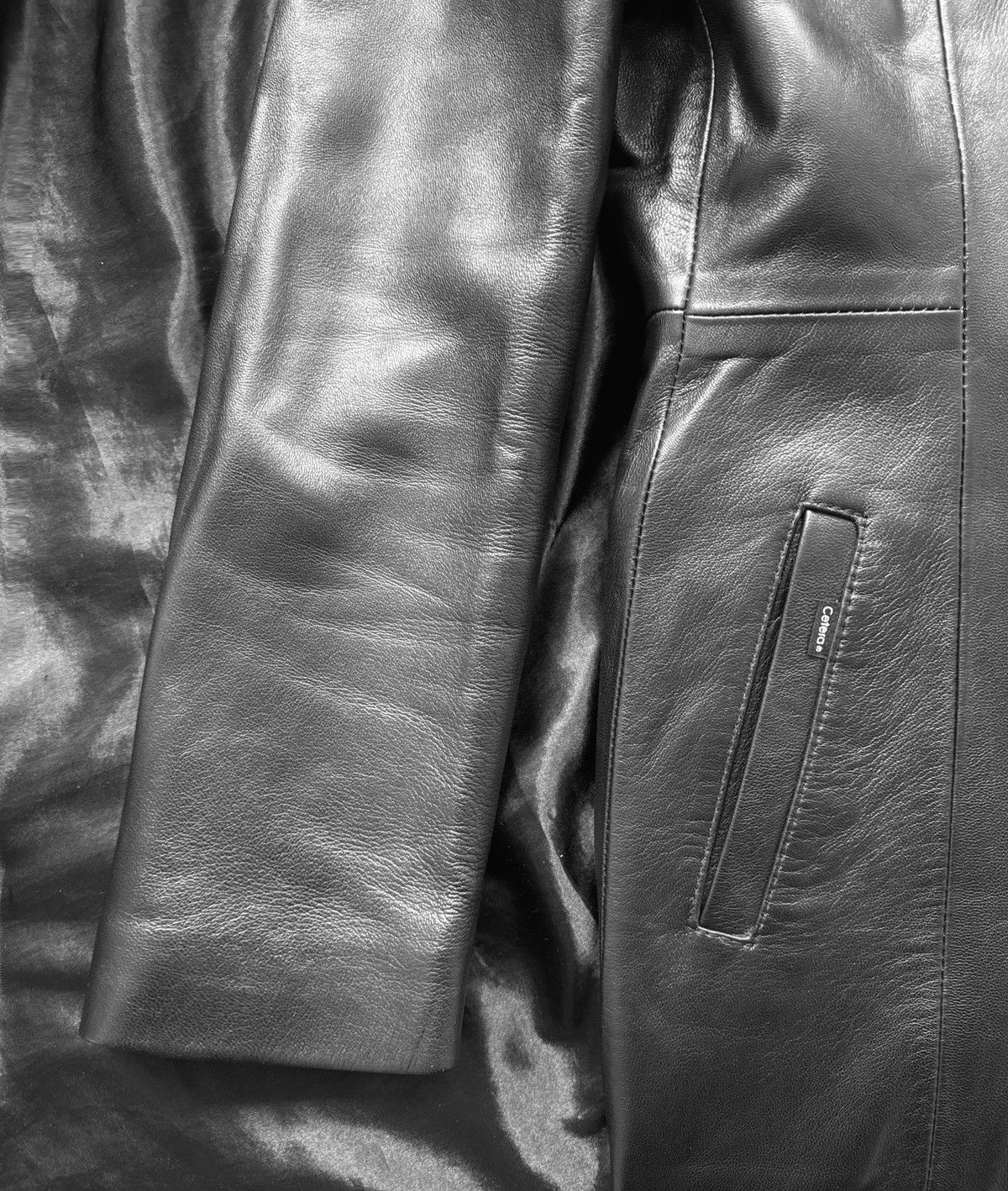 Vintage Iconic super long matrix leather coat Size L / US 10 / IT 46 - 4 Thumbnail