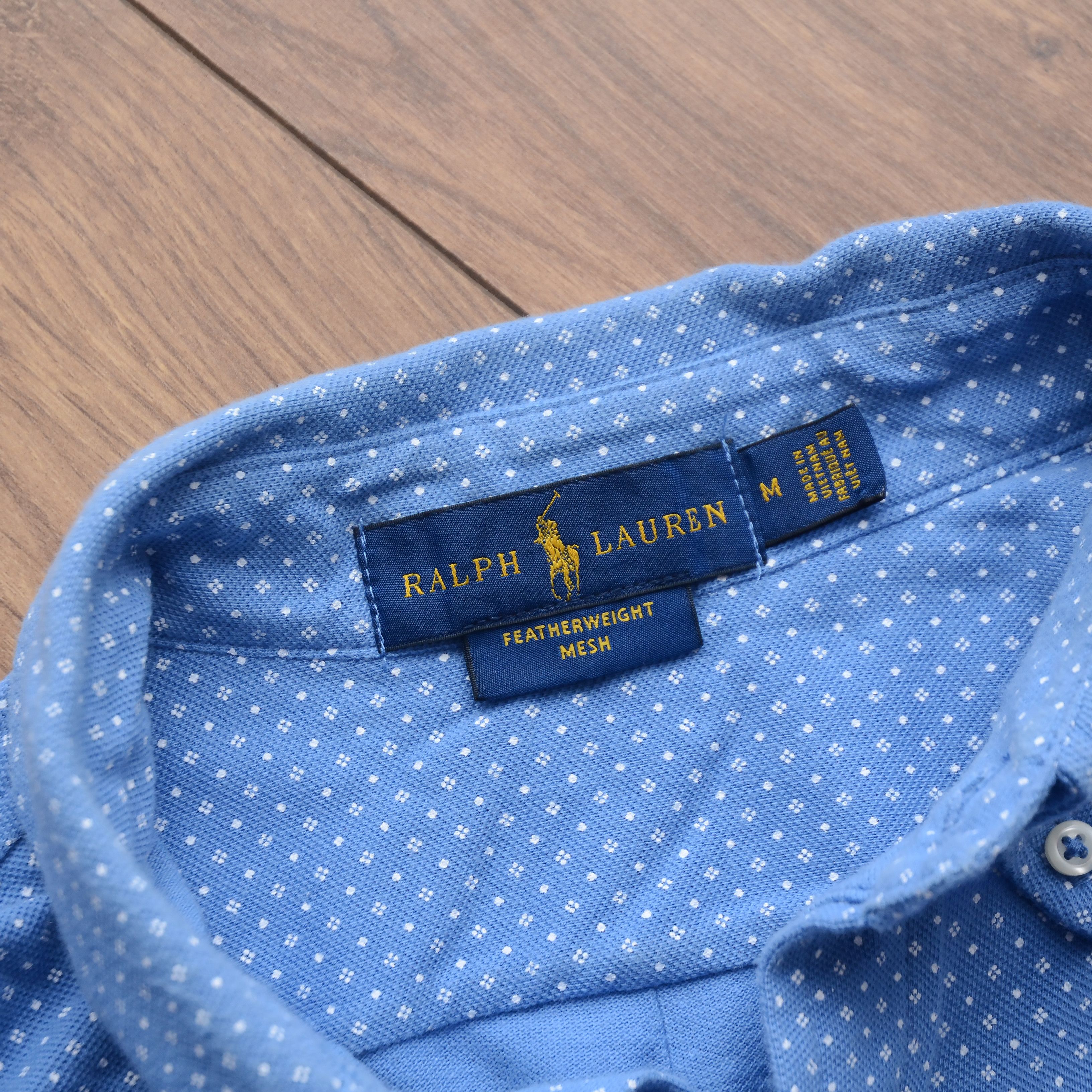 Ralph Lauren Ralph Lauren Featherweight Mesh Shirt Cotton Micro Pattern Size US M / EU 48-50 / 2 - 13 Thumbnail