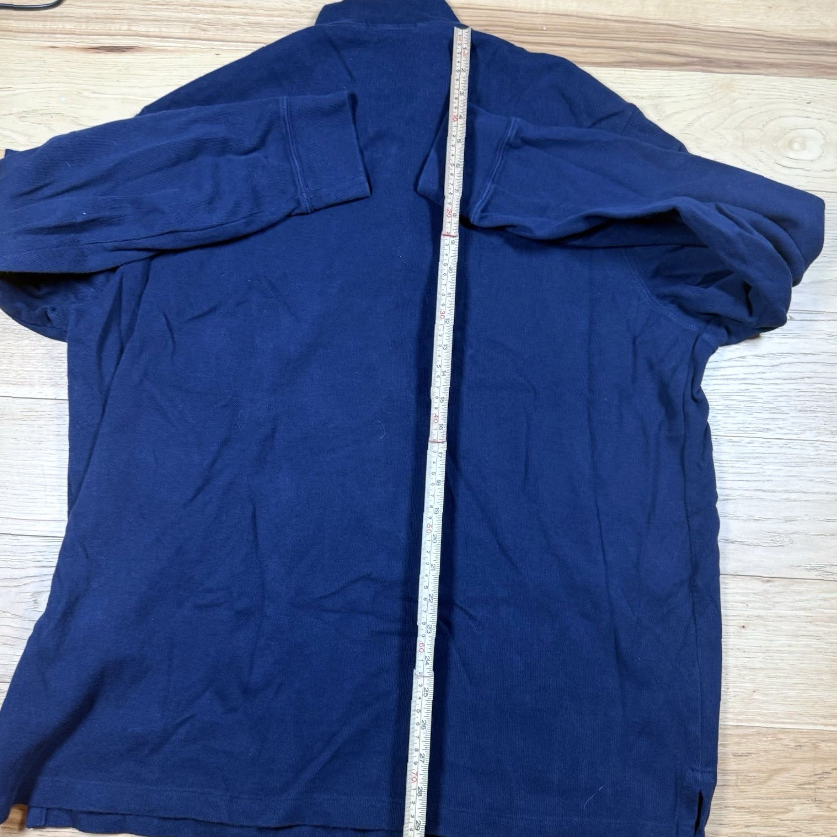 Ralph Lauren Ralph Lauren Polo Estate Rib Quarter Zip Pullover Sweater Blue L Cotton Knit Mens Size US L / EU 52-54 / 3 - 7 Thumbnail