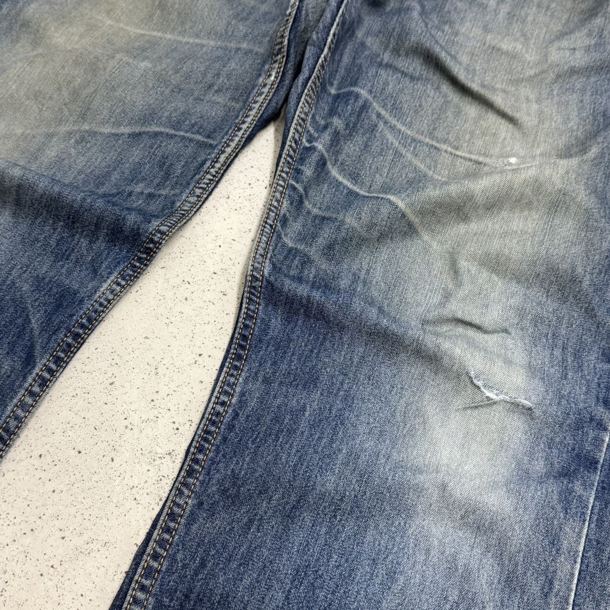 Levi's Levis 505 Cool Distressed Repaired Stretch Denim Pants Size US 36 / EU 52 - 6 Thumbnail