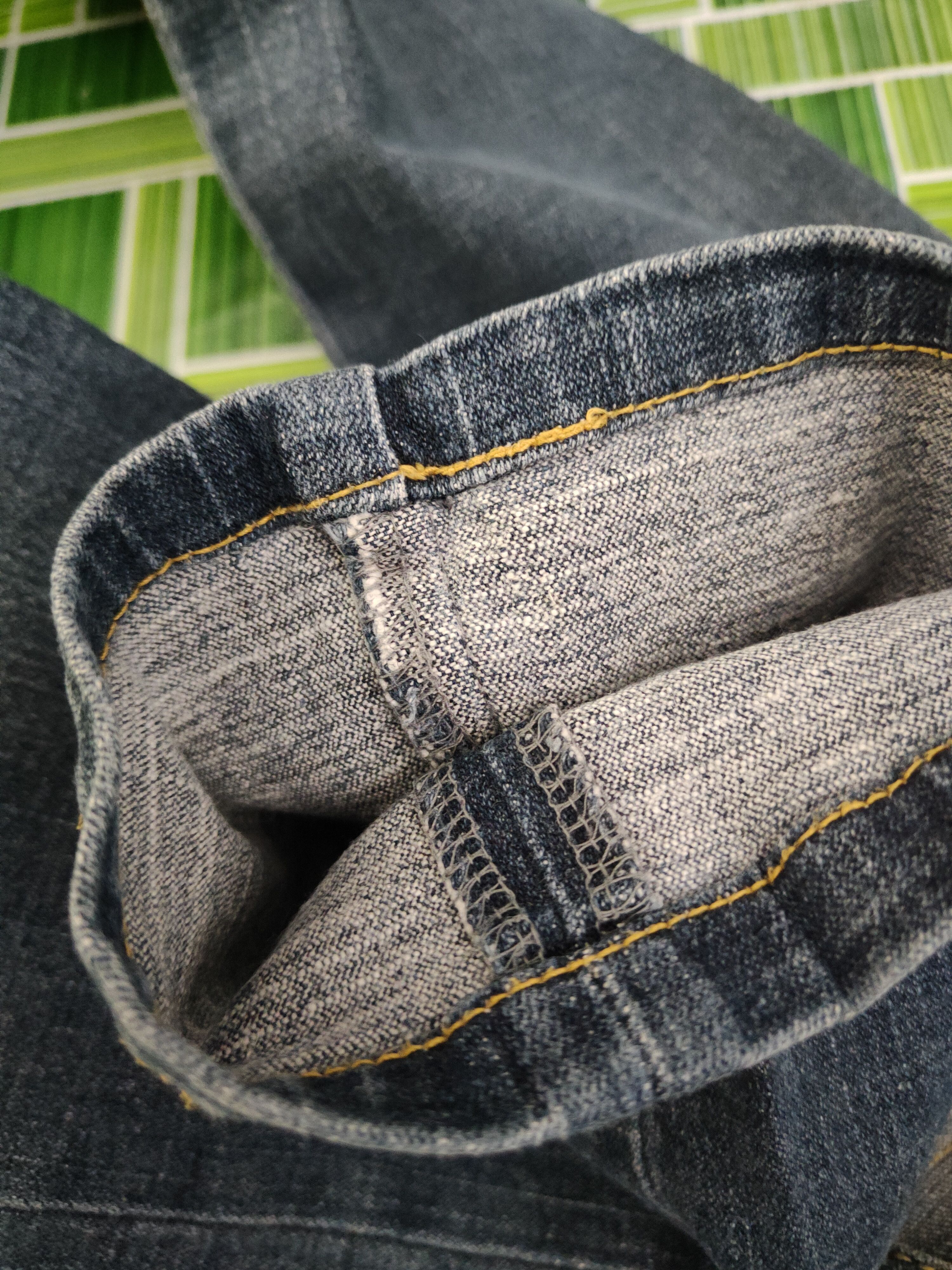 Japanese Brand DL Chow Chow Chow Blue Distressed Ripped Jeans #2342 Size 28" / US 6 / IT 42 - 12 Thumbnail