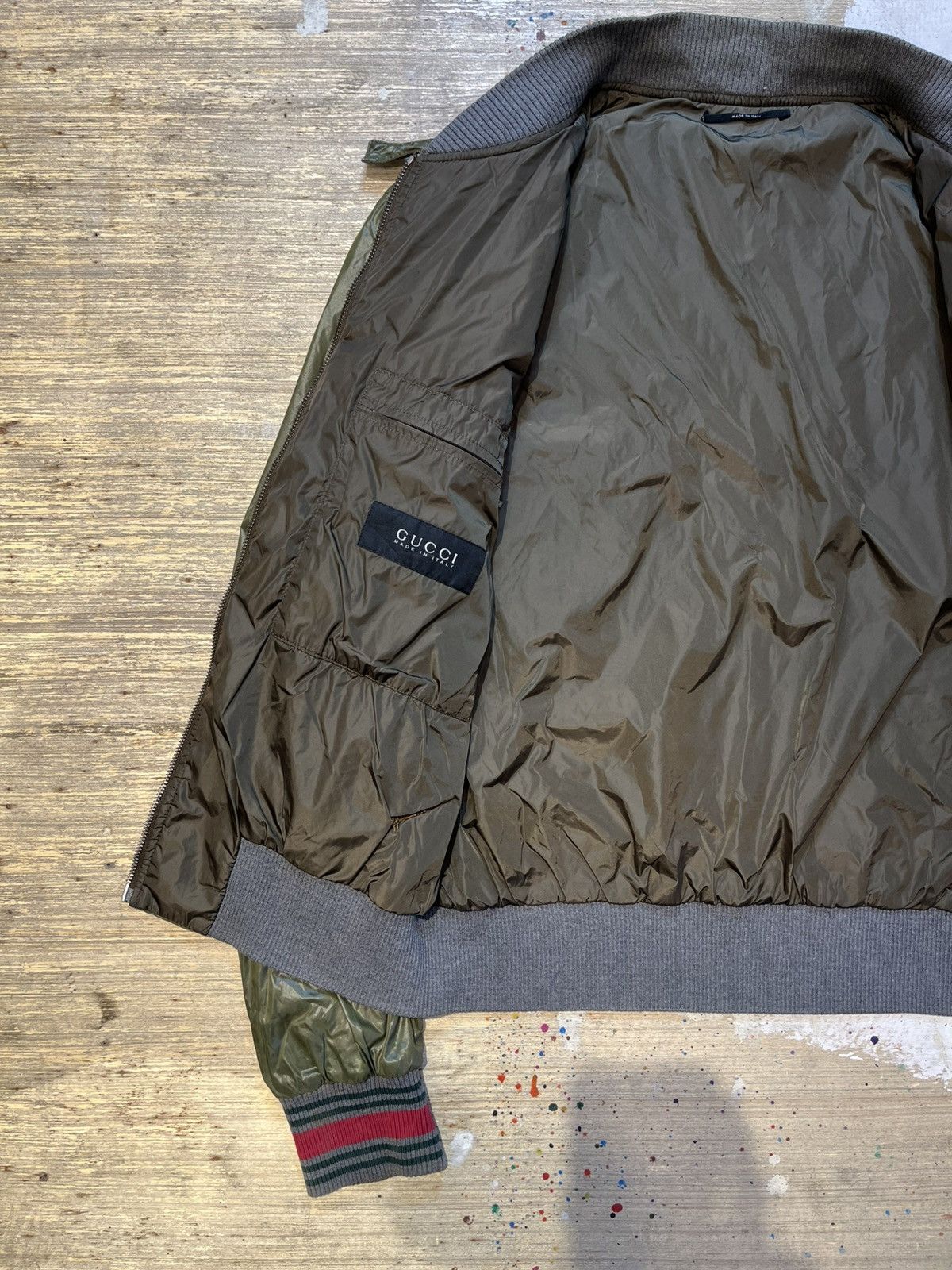Gucci Gucci Green Polyamide Bomber Jacket - Frida Giannini Size US M / EU 48-50 / 2 - 13 Thumbnail