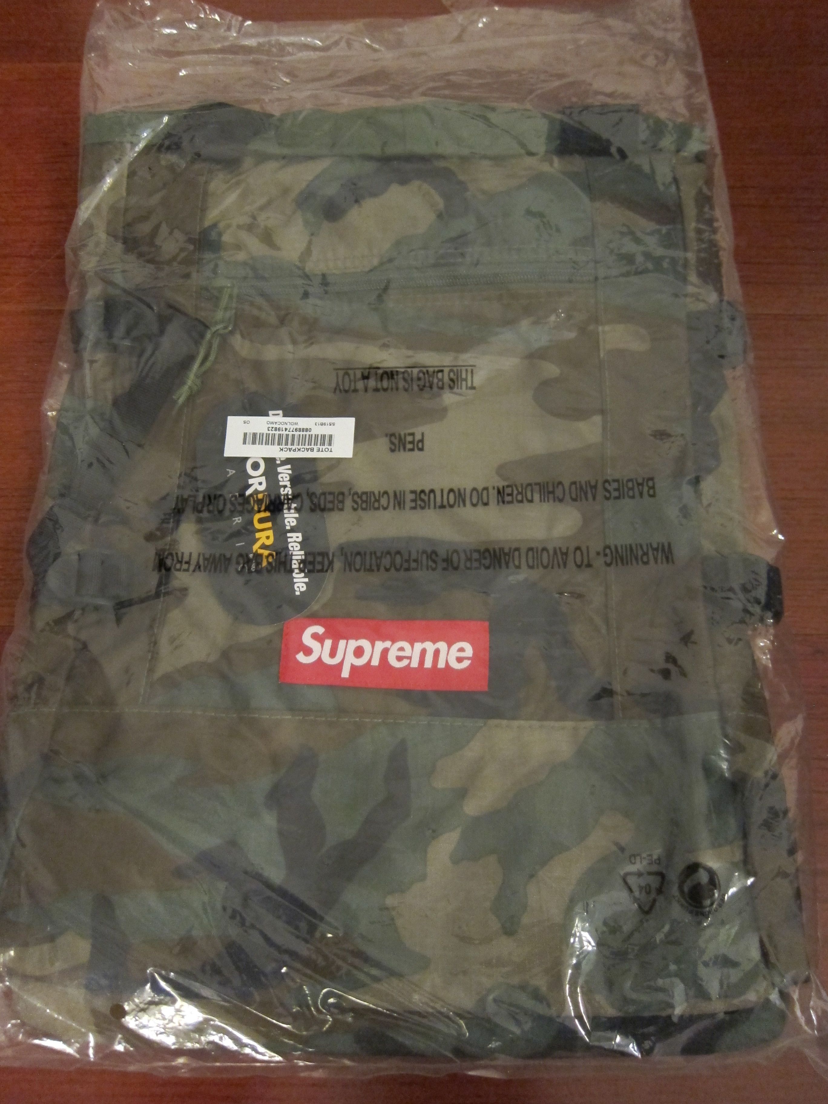 Supreme Supreme Tote Backpack Woodland Camo SS19 | Grailed