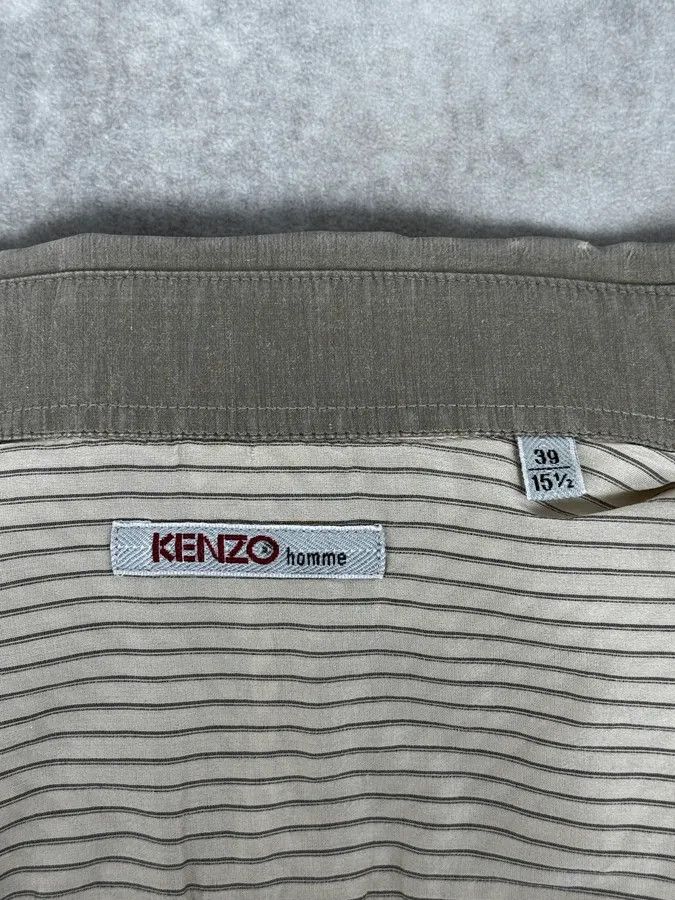 Kenzo 1990s Kenzo Beige & Light Green Patchwork Vest Shirt Size US S / EU 44-46 / 1 - 9 Thumbnail