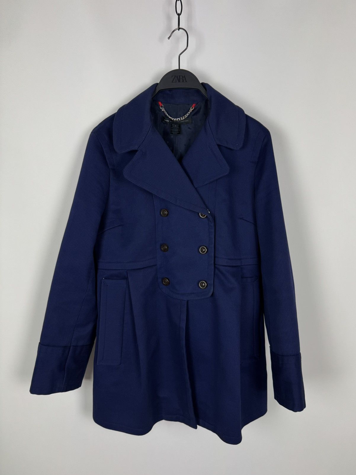 Marc by Marc Jacobs Marc by Marc Jacobs Ribbed Mid Women’s Coat Jacket Size L / US 10 / IT 46 - 3 Thumbnail