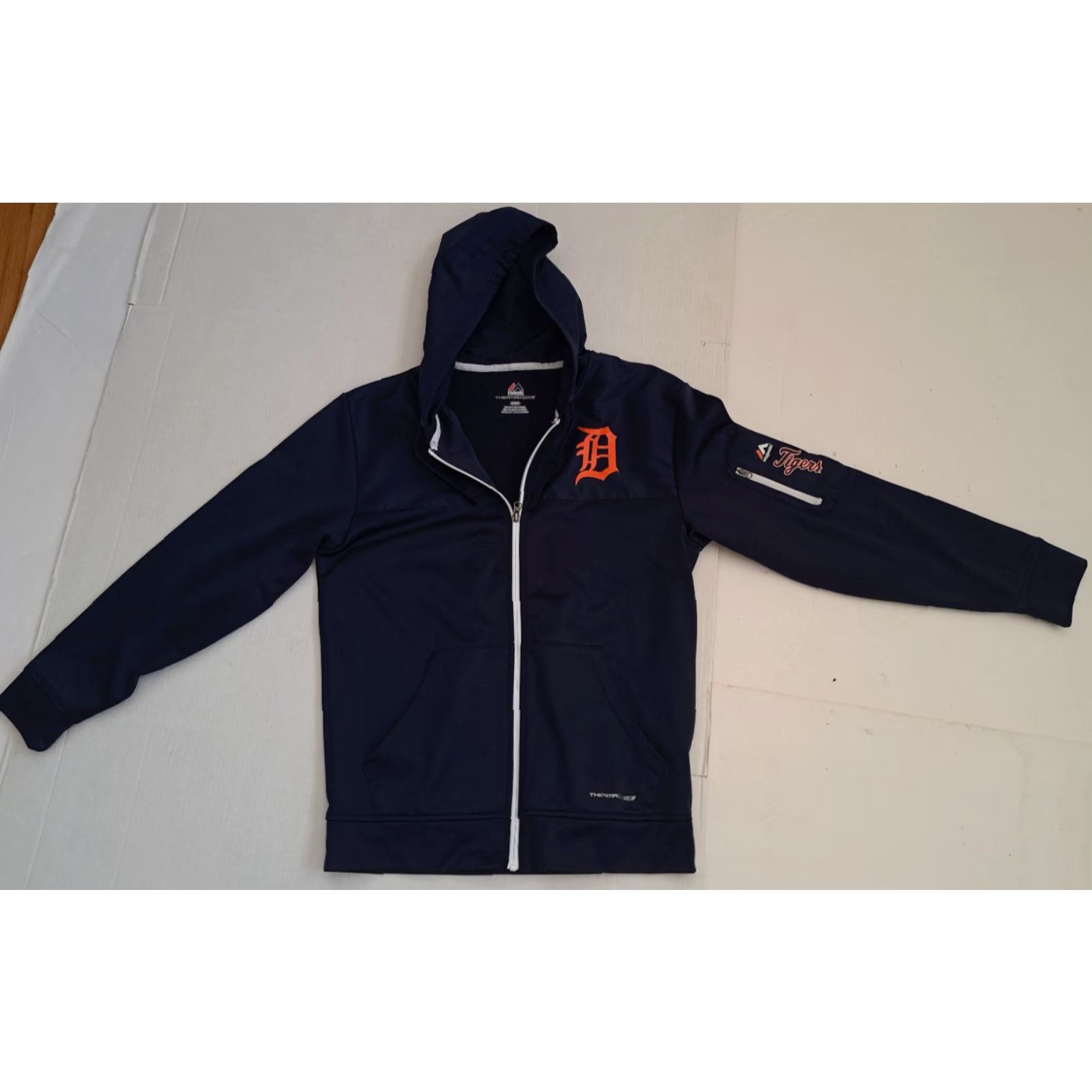 Nike VINTAGE Nike Baseball Full Zip Jacket M Blue Sweatshirt Regular Unisex Adults Long Sleeve zip sleeve pocket 27in long 22in pit to pit Size US M / EU 48-50 / 2 - 2 Thumbnail