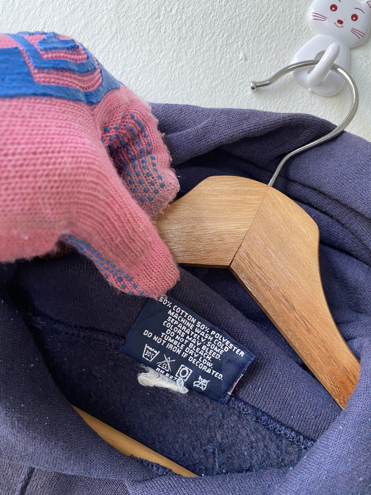 Jansport × Vintage 1990s - (BYU) Brigham Young University Faded Blue Hoodie Size US XL / EU 56 / 4 - 12 Thumbnail